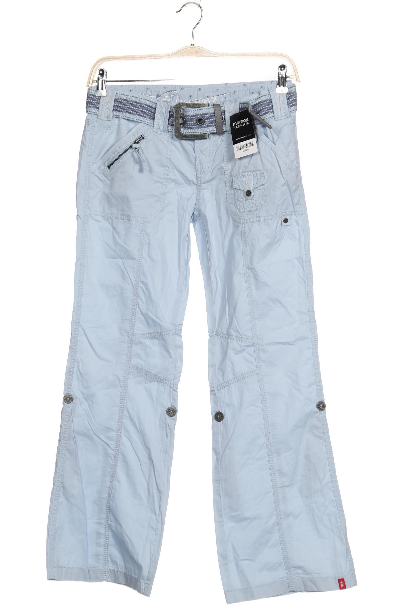 

edc by Esprit Damen Stoffhose, blau, Gr. 38