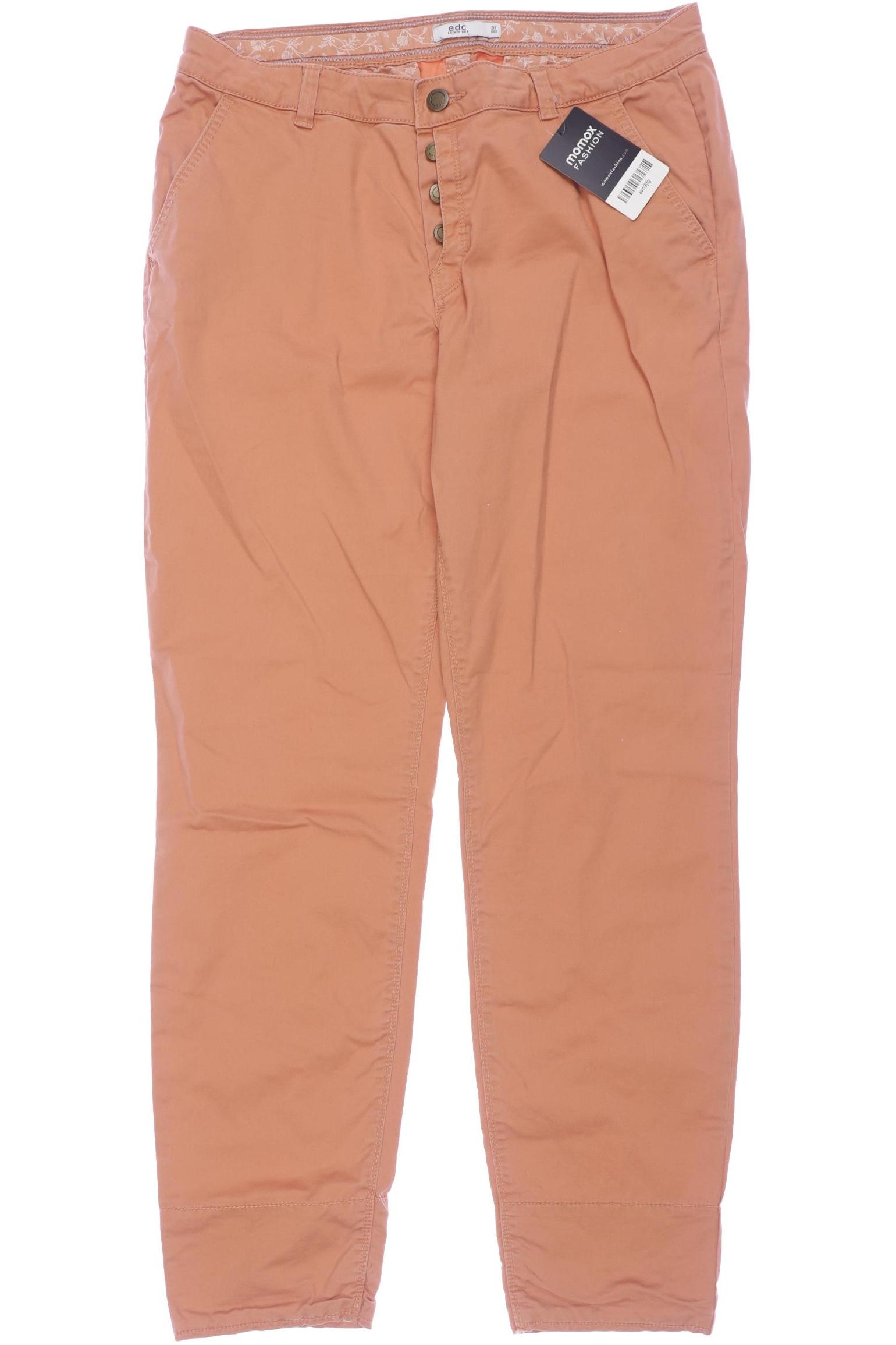 

edc by Esprit Damen Stoffhose, orange, Gr. 38