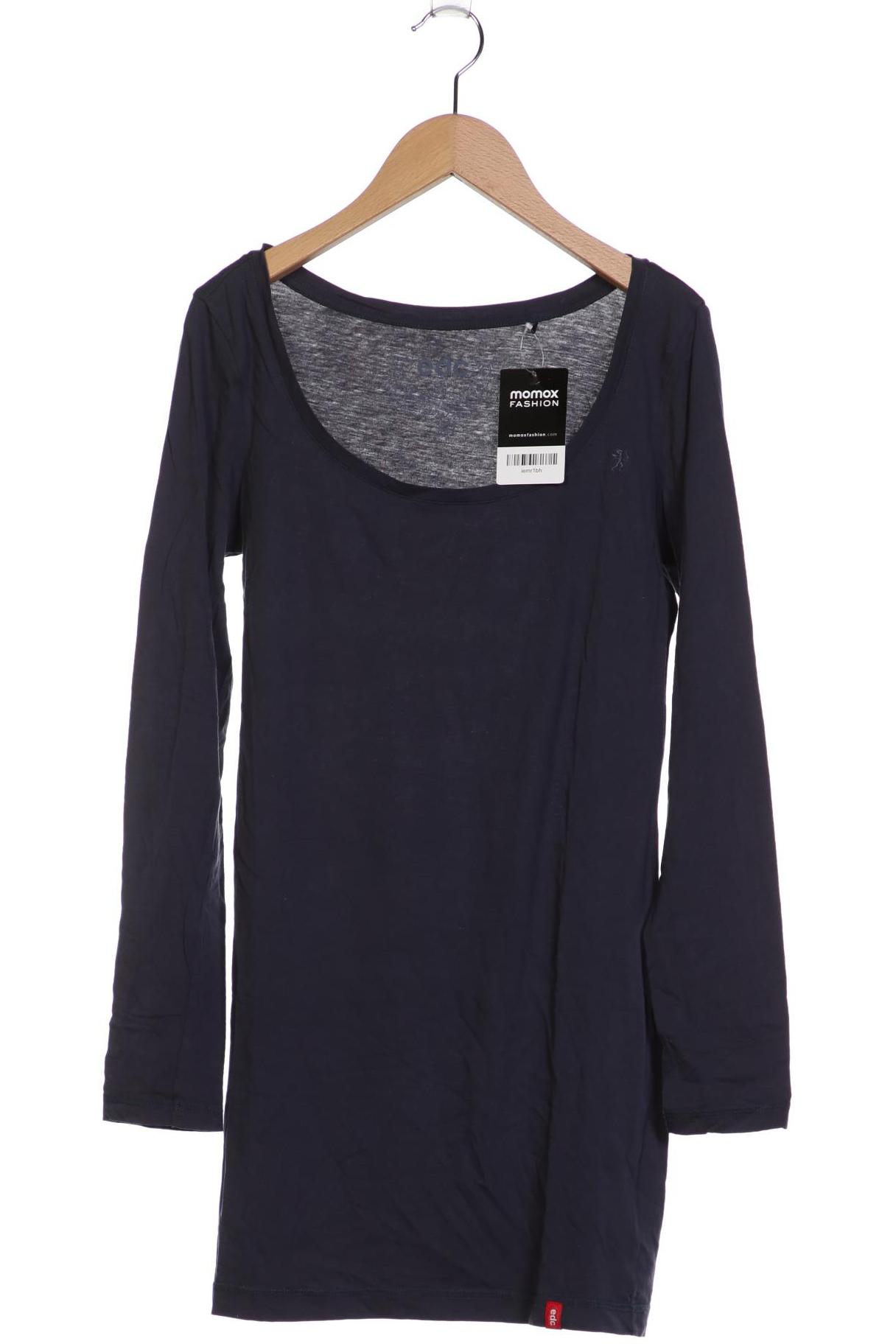 

edc by Esprit Damen Langarmshirt, grau, Gr. 38
