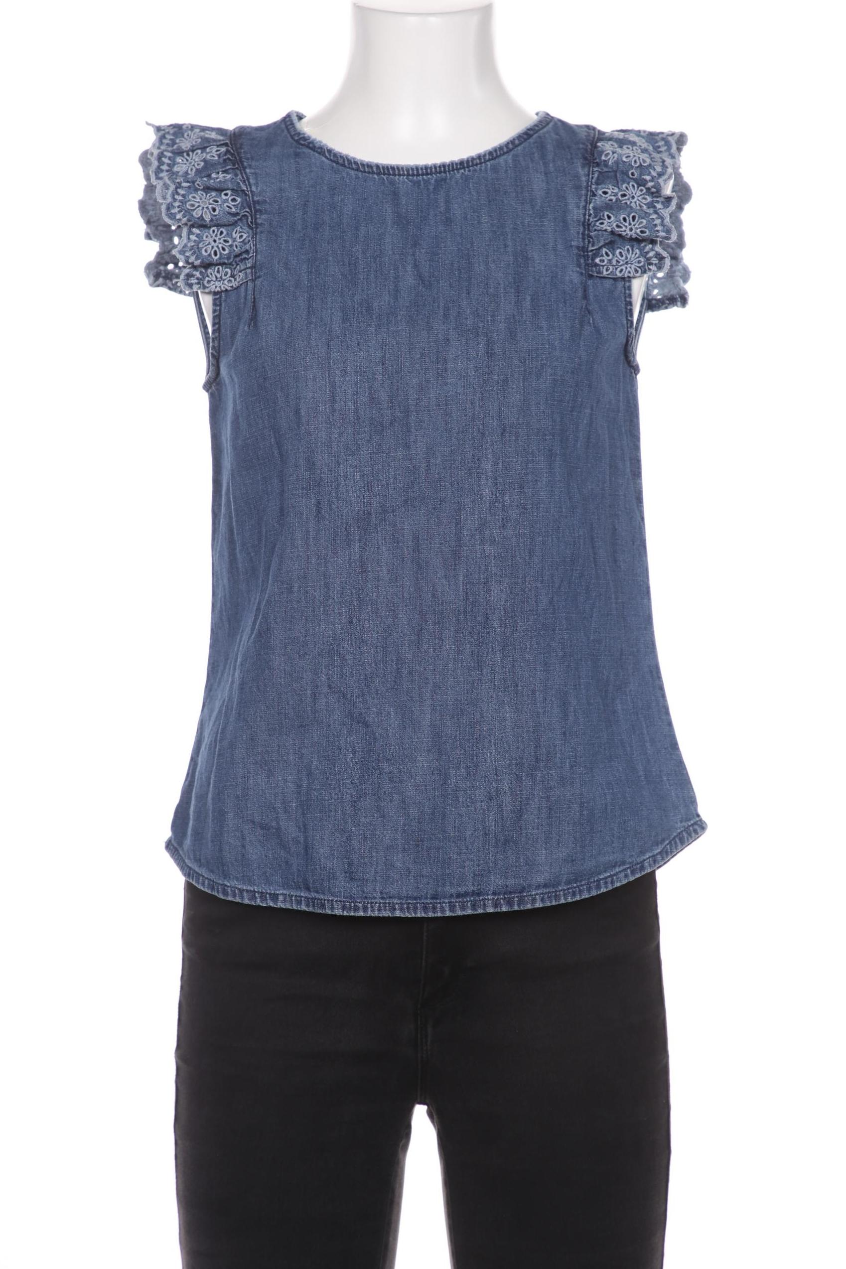 

edc by Esprit Damen Bluse, blau, Gr. 34