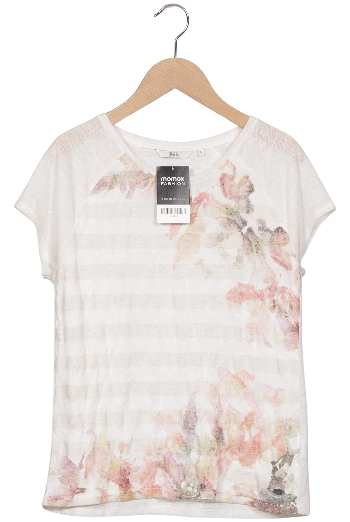 

edc by Esprit Damen T-Shirt, cremeweiß, Gr. 36