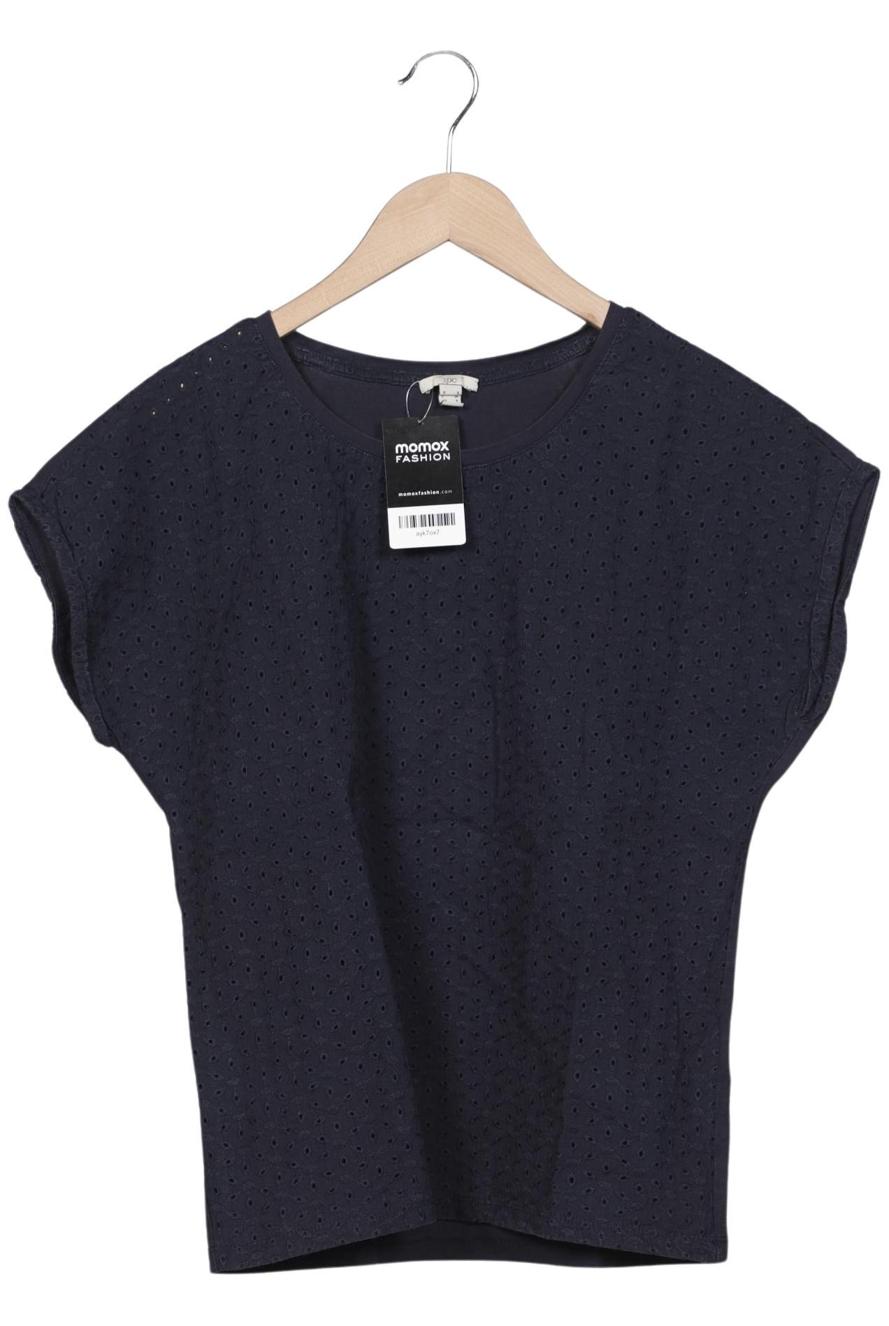 

edc by Esprit Damen T-Shirt, marineblau, Gr. 36