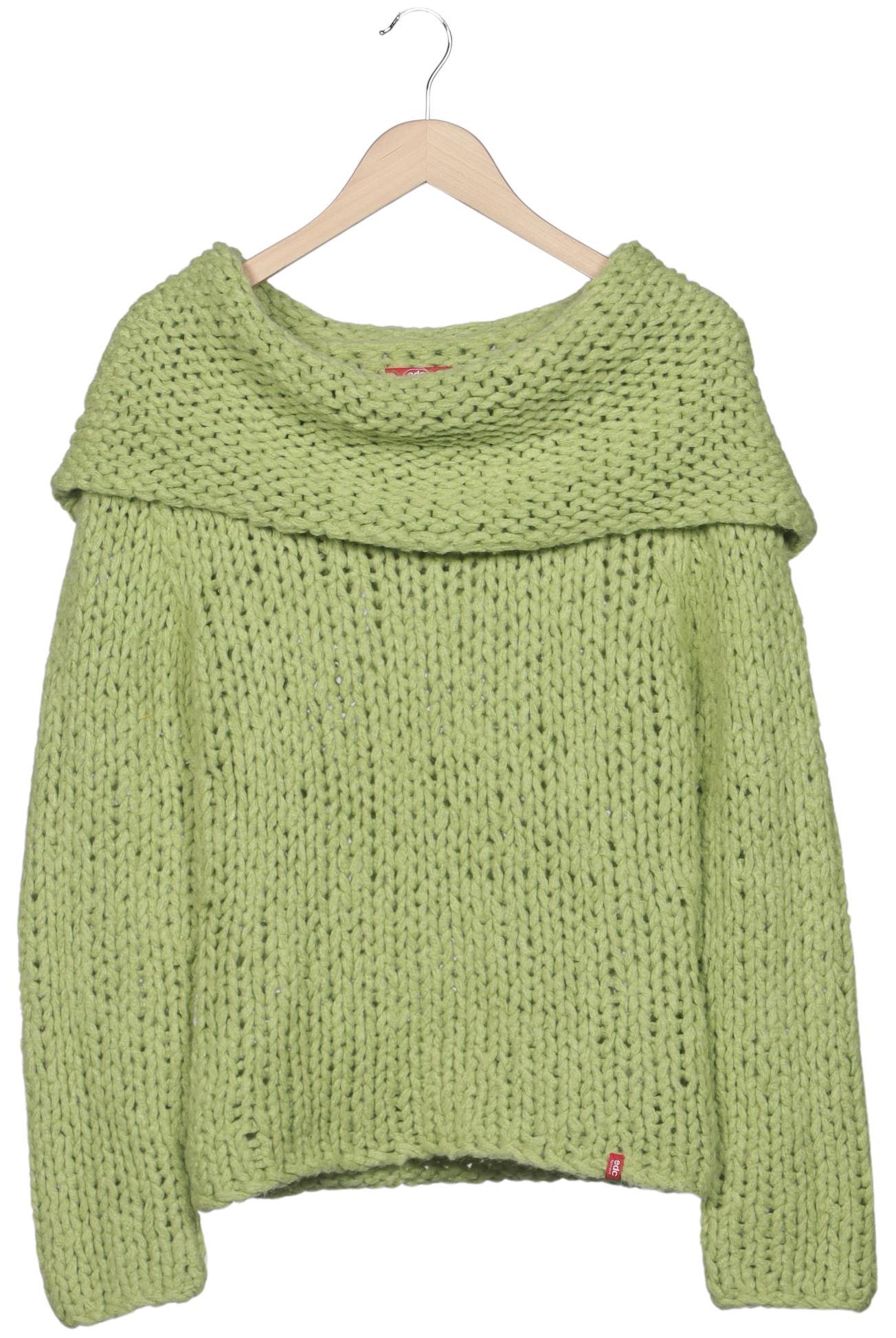 

edc by Esprit Damen Pullover, hellgrün, Gr. 42