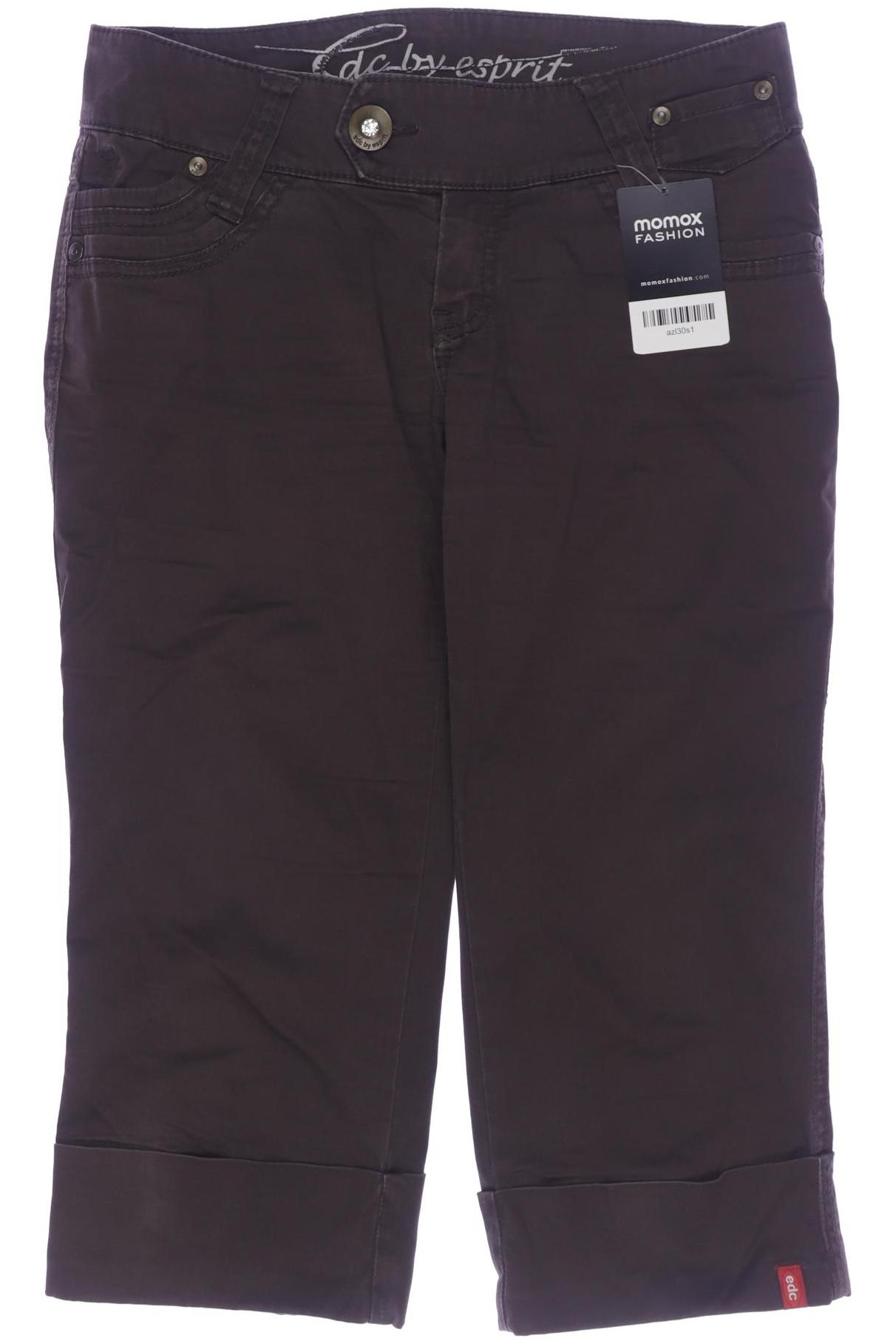 

edc by Esprit Damen Stoffhose, braun, Gr. 34