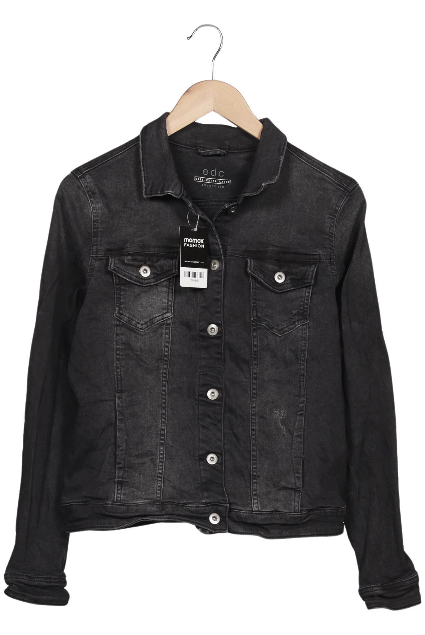

edc by Esprit Damen Jacke, schwarz, Gr. 44
