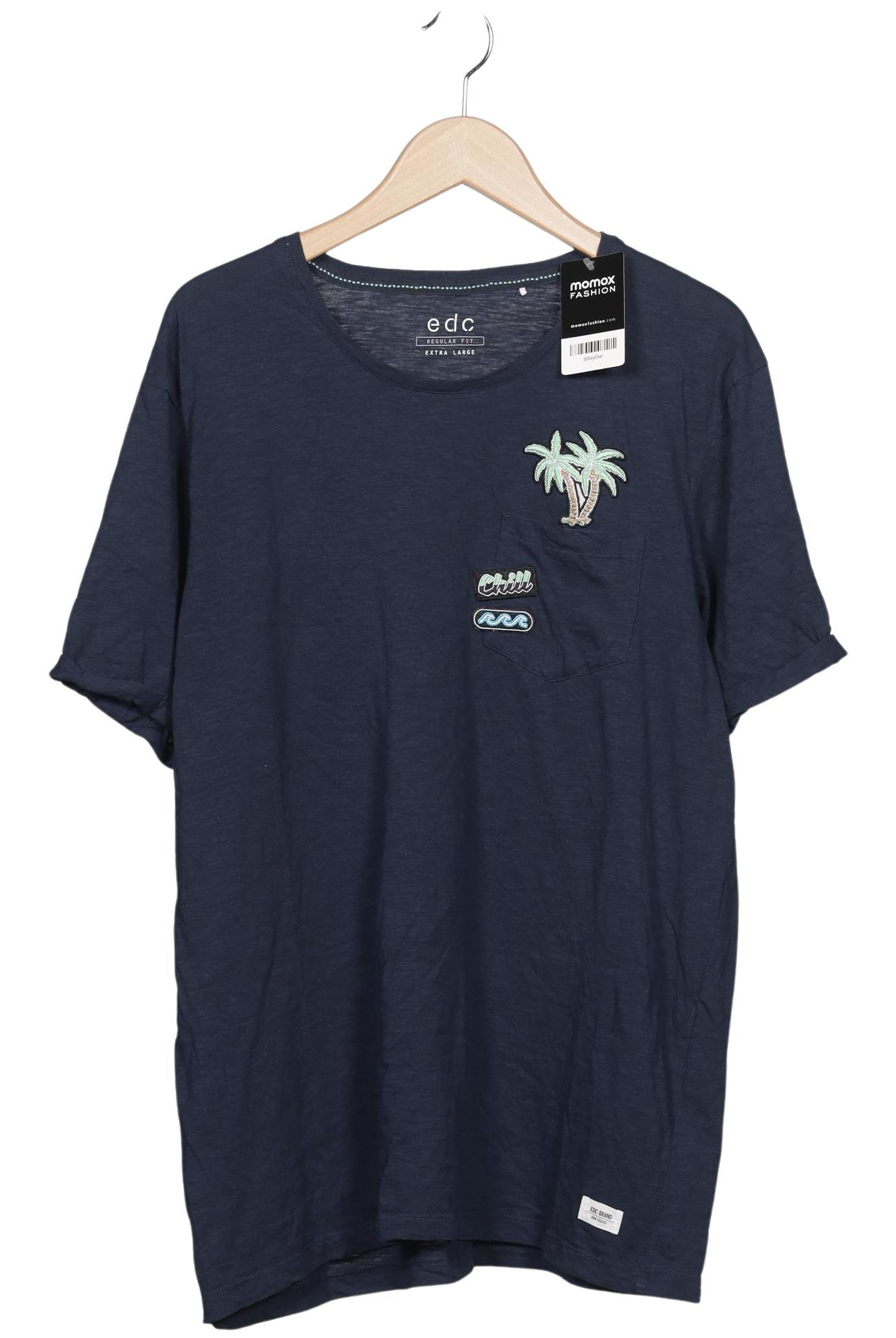 

edc by Esprit Herren T-Shirt, marineblau, Gr. 54