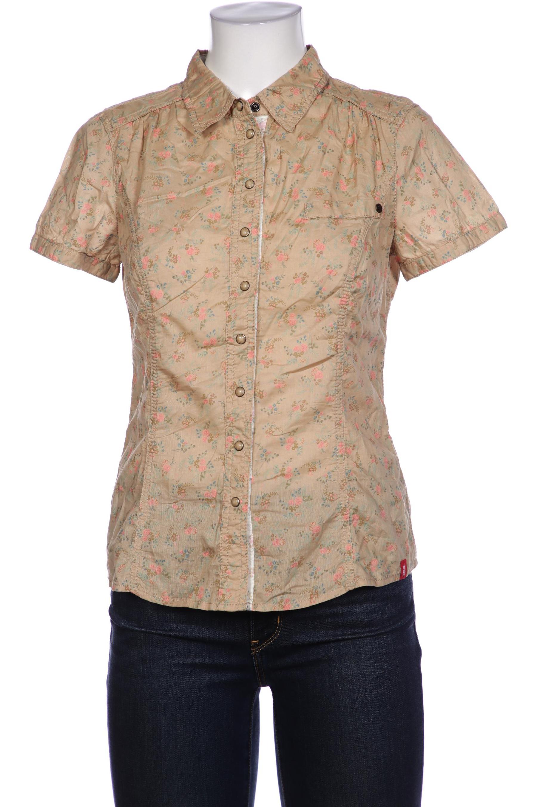 

edc by Esprit Damen Bluse, beige, Gr. 36