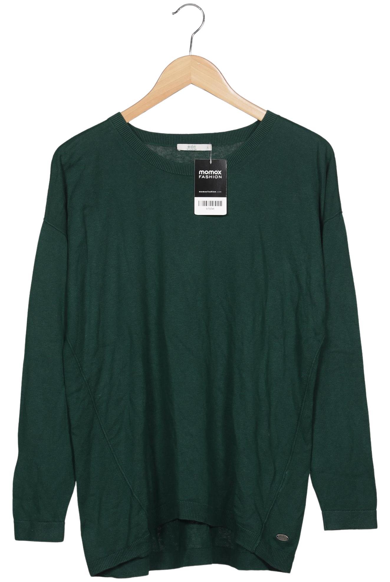 

edc by Esprit Damen Pullover, grün, Gr. 42