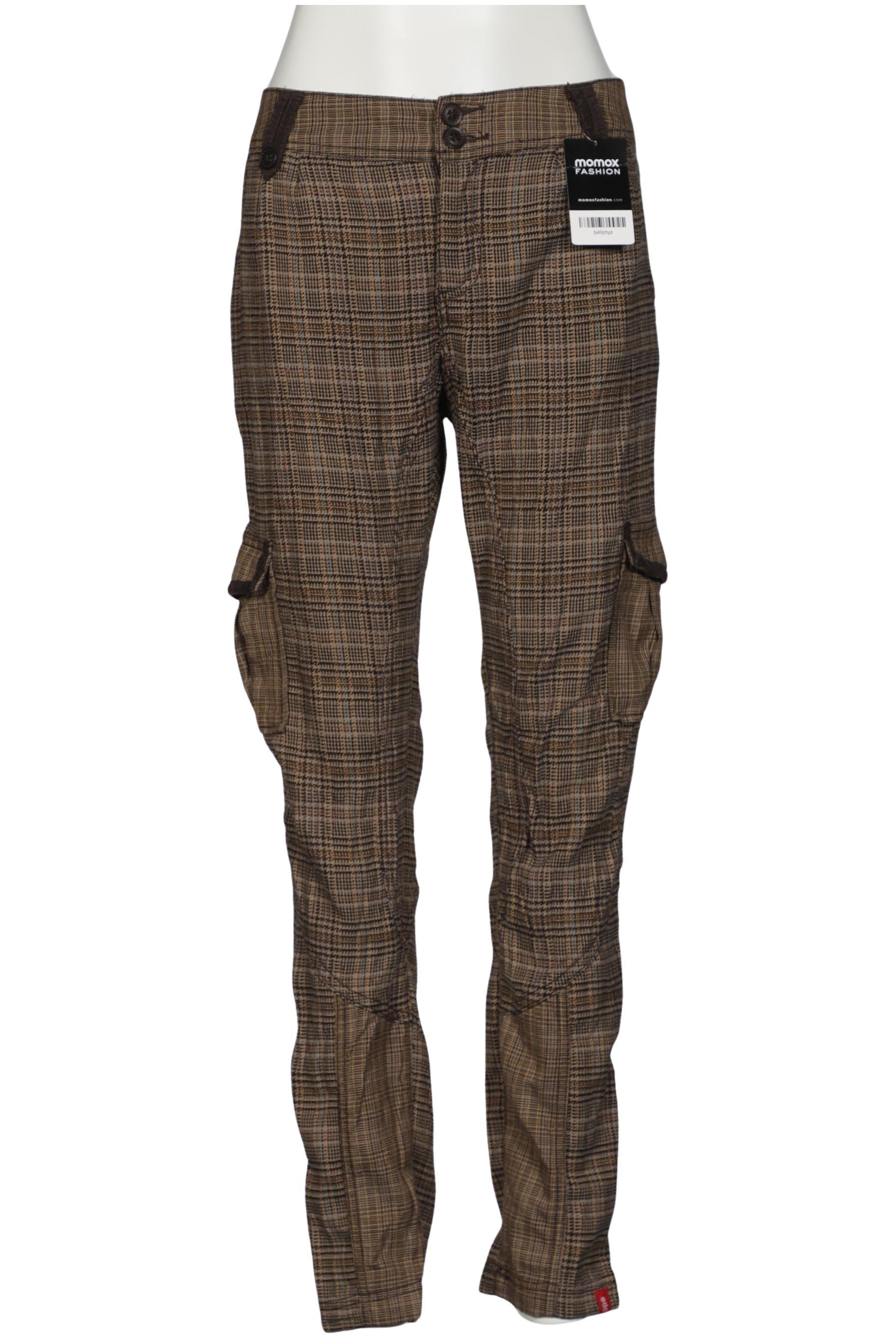 

edc by Esprit Damen Stoffhose, braun, Gr. 34