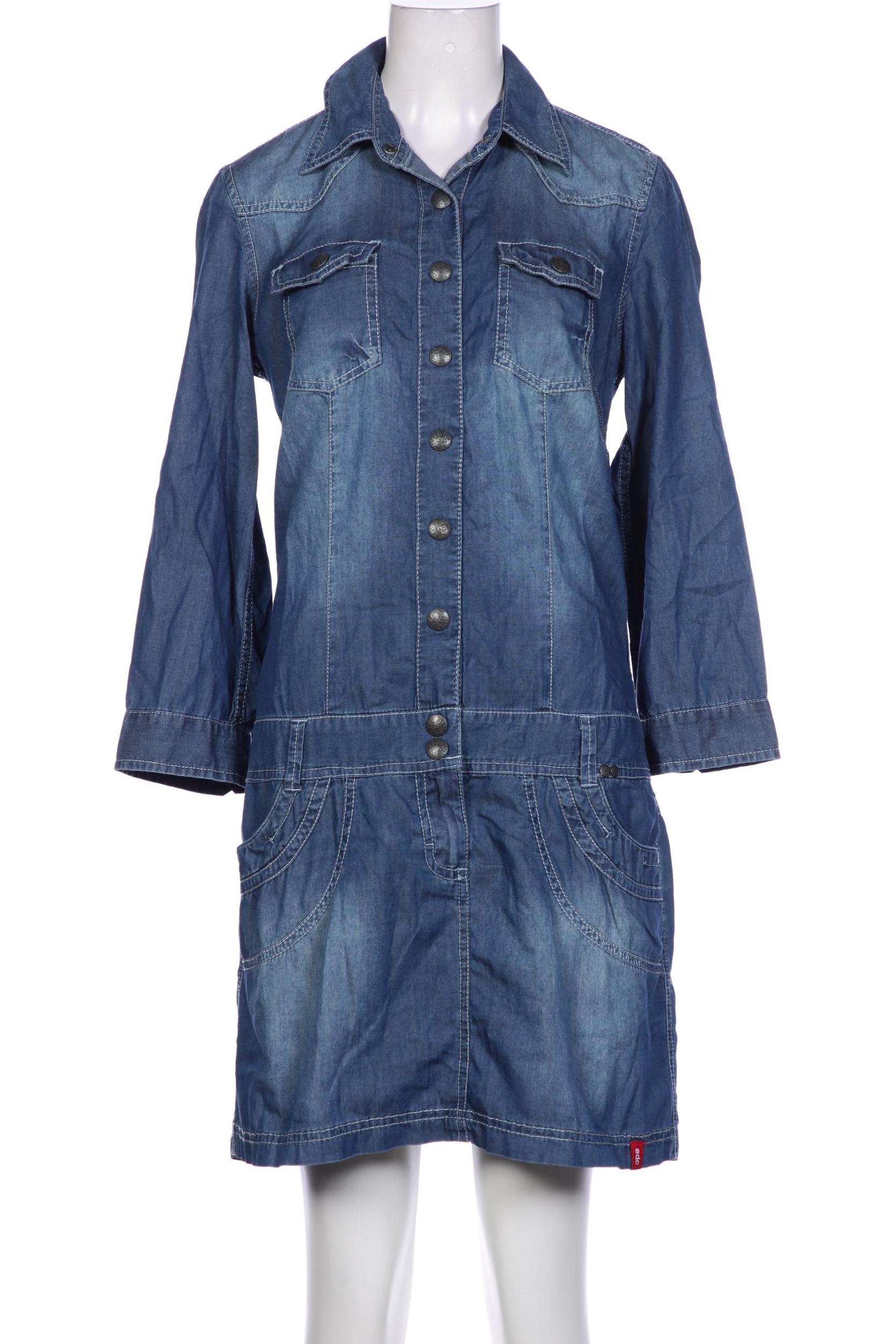 

edc by Esprit Damen Kleid, blau, Gr. 34