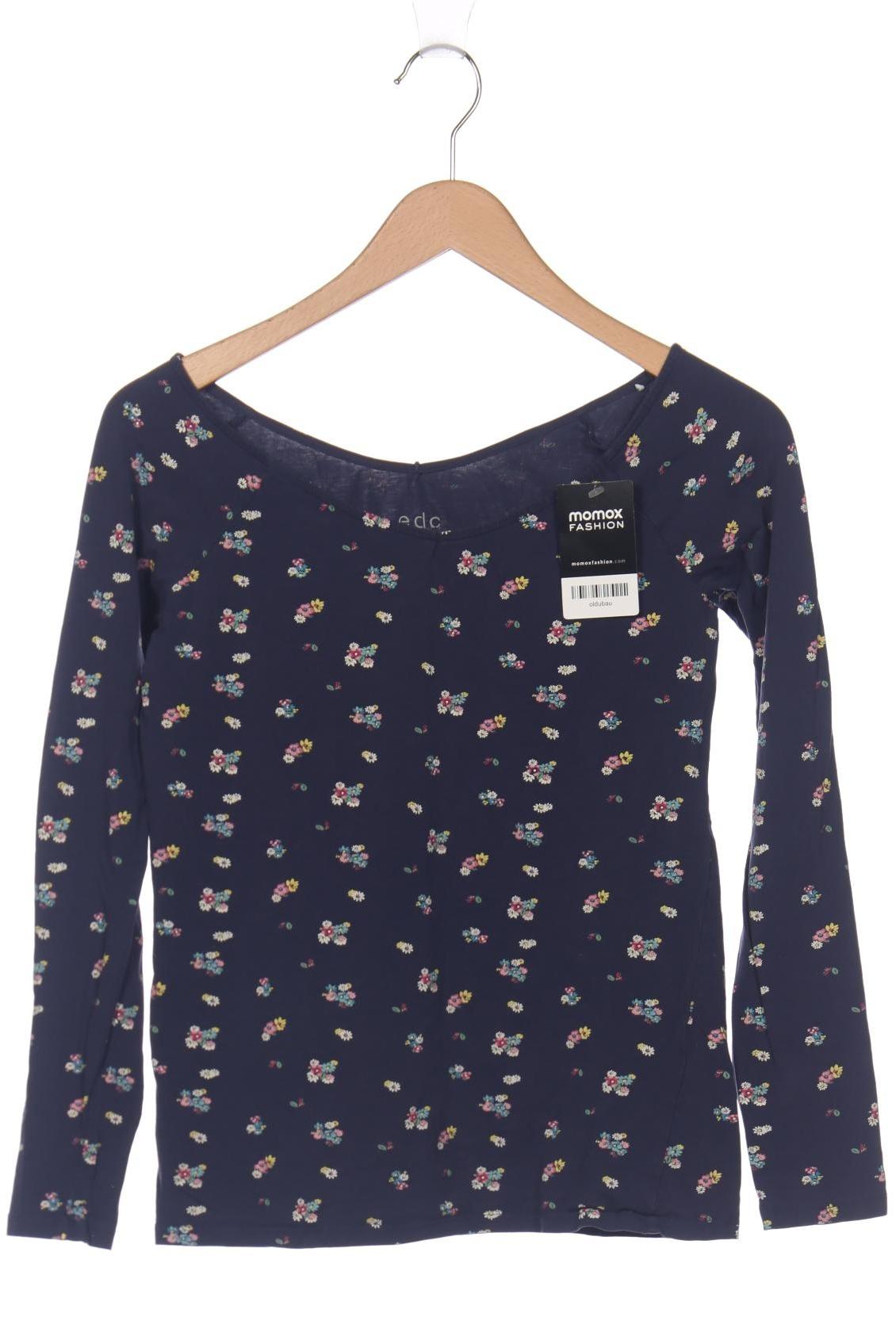 

edc by Esprit Damen Langarmshirt, marineblau, Gr. 38