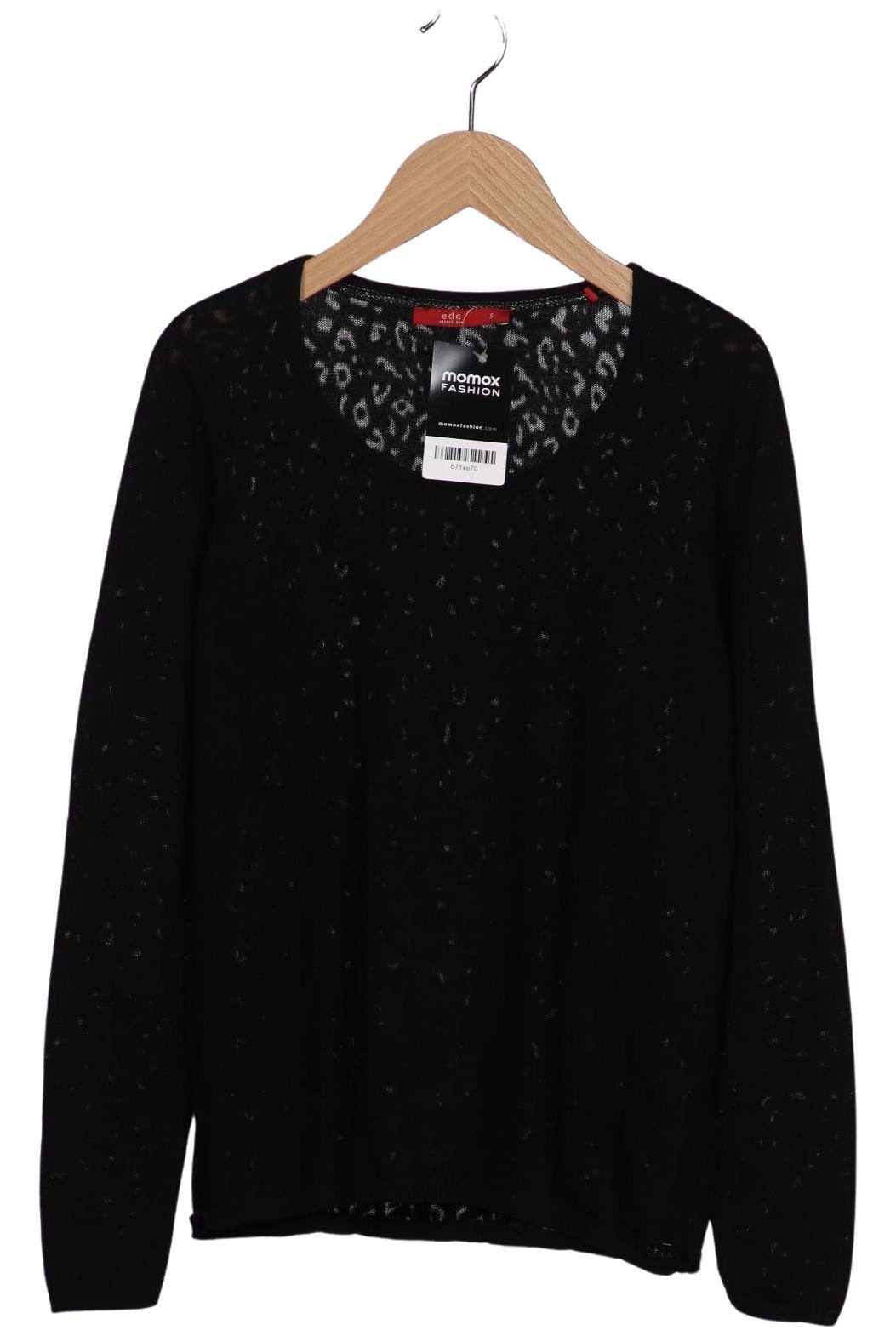 

edc by Esprit Damen Pullover, schwarz, Gr. 36