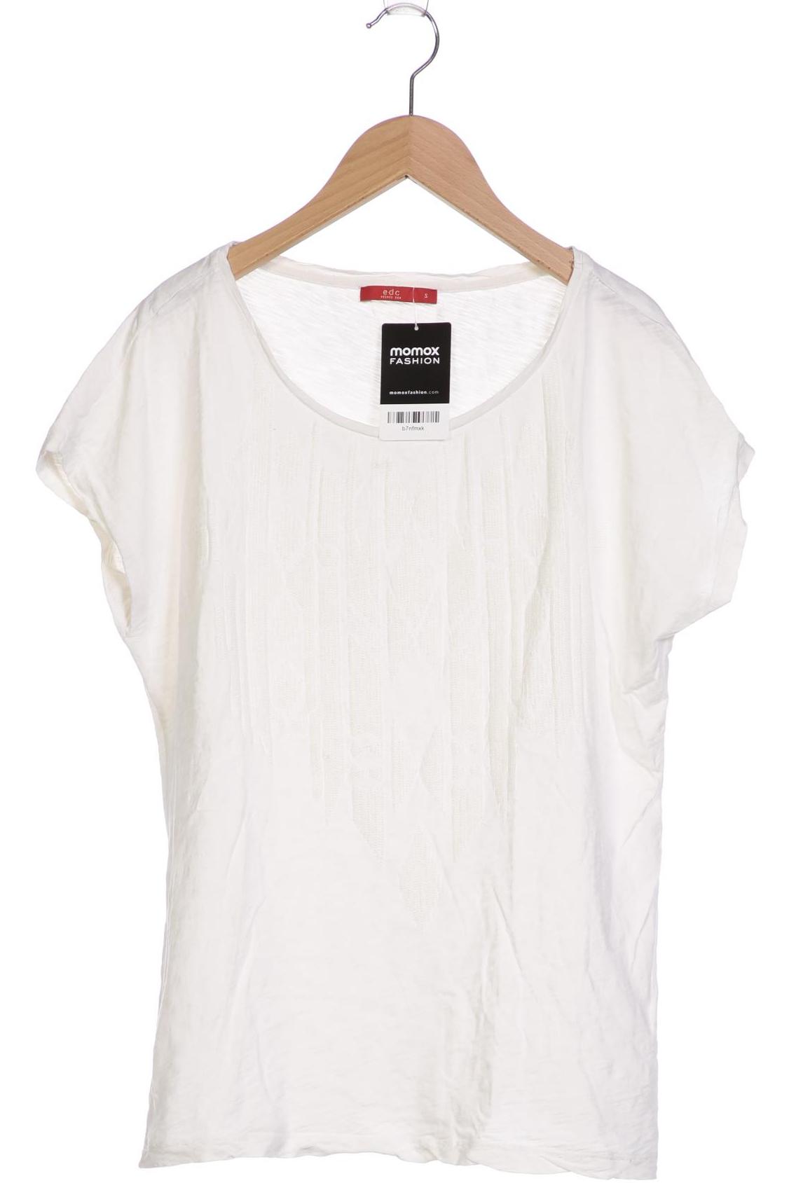 

edc by Esprit Damen T-Shirt, weiß, Gr. 36