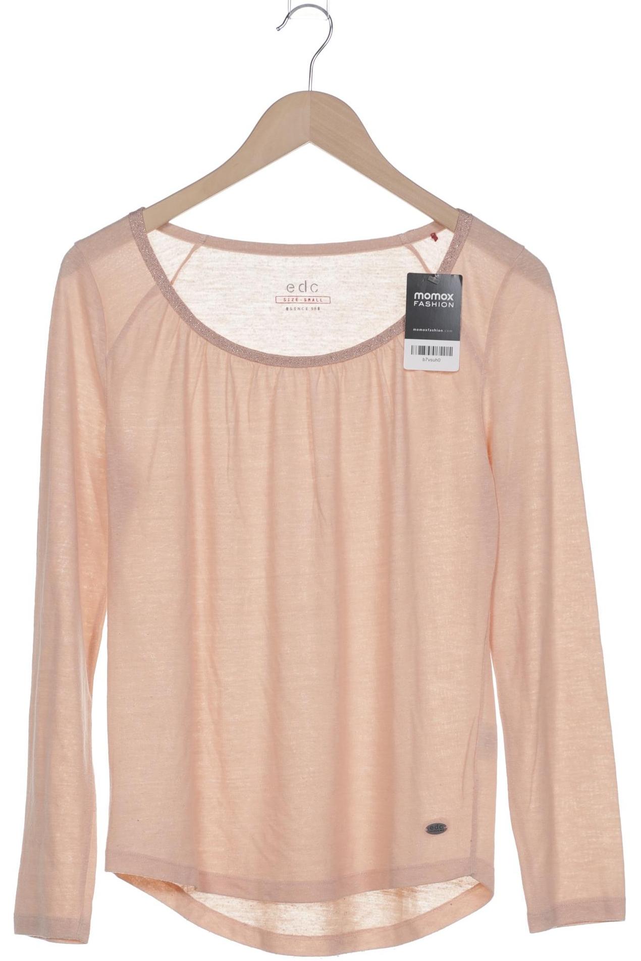 

edc by Esprit Damen Langarmshirt, orange, Gr. 36