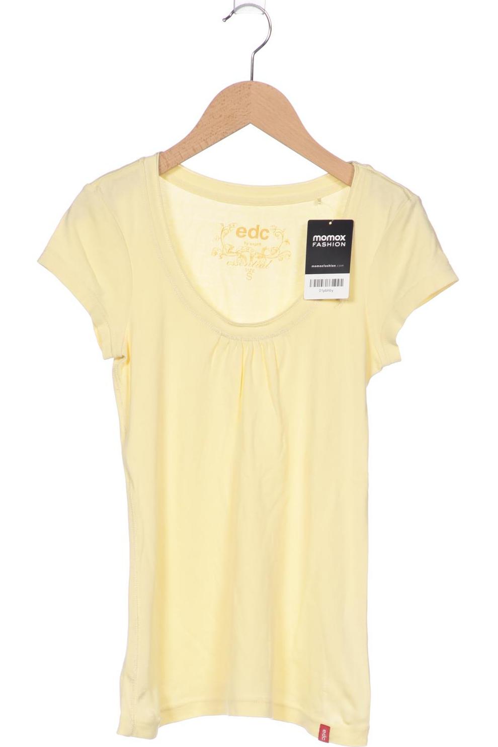 

edc by Esprit Damen T-Shirt, gelb, Gr. 36