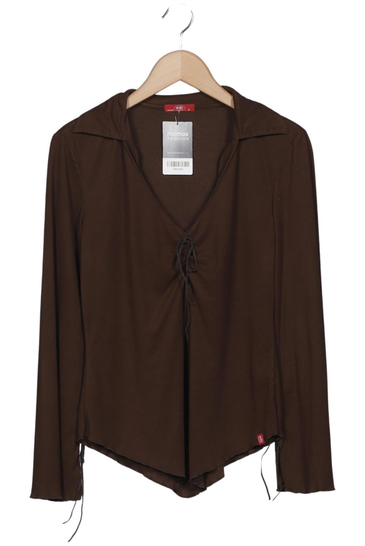 

edc by Esprit Damen Langarmshirt, braun, Gr. 38