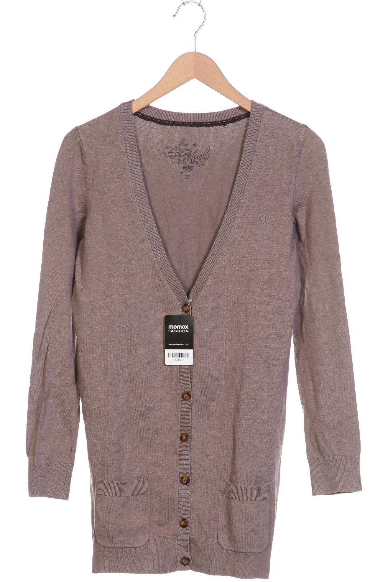 

edc by Esprit Damen Strickjacke, braun, Gr. 38