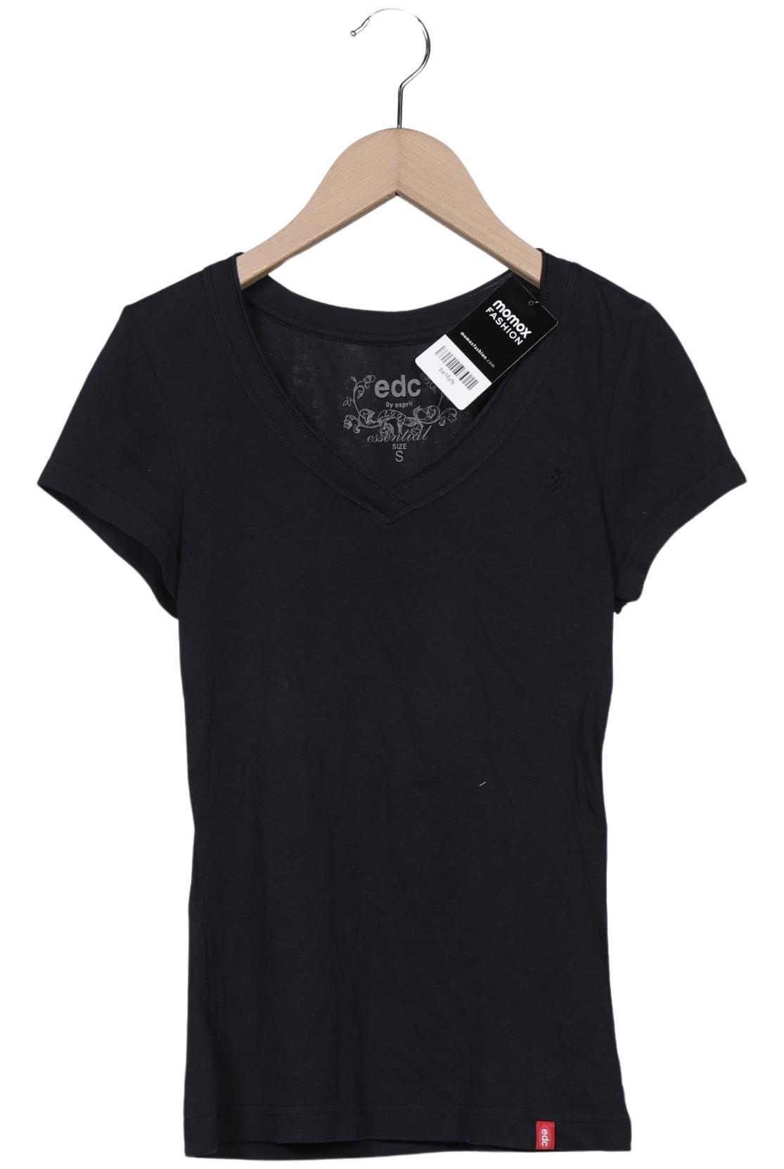

edc by Esprit Damen T-Shirt, schwarz, Gr. 36