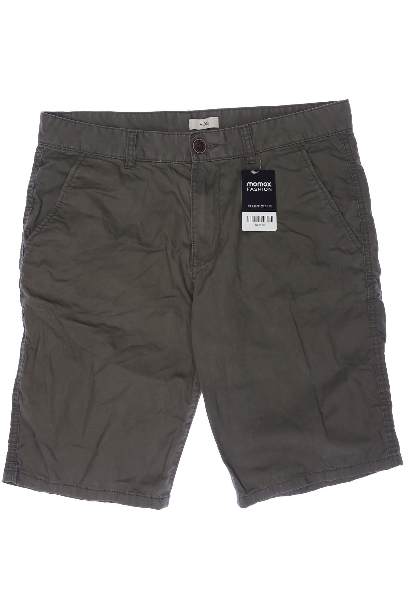

edc by Esprit Herren Shorts, grün, Gr. 32