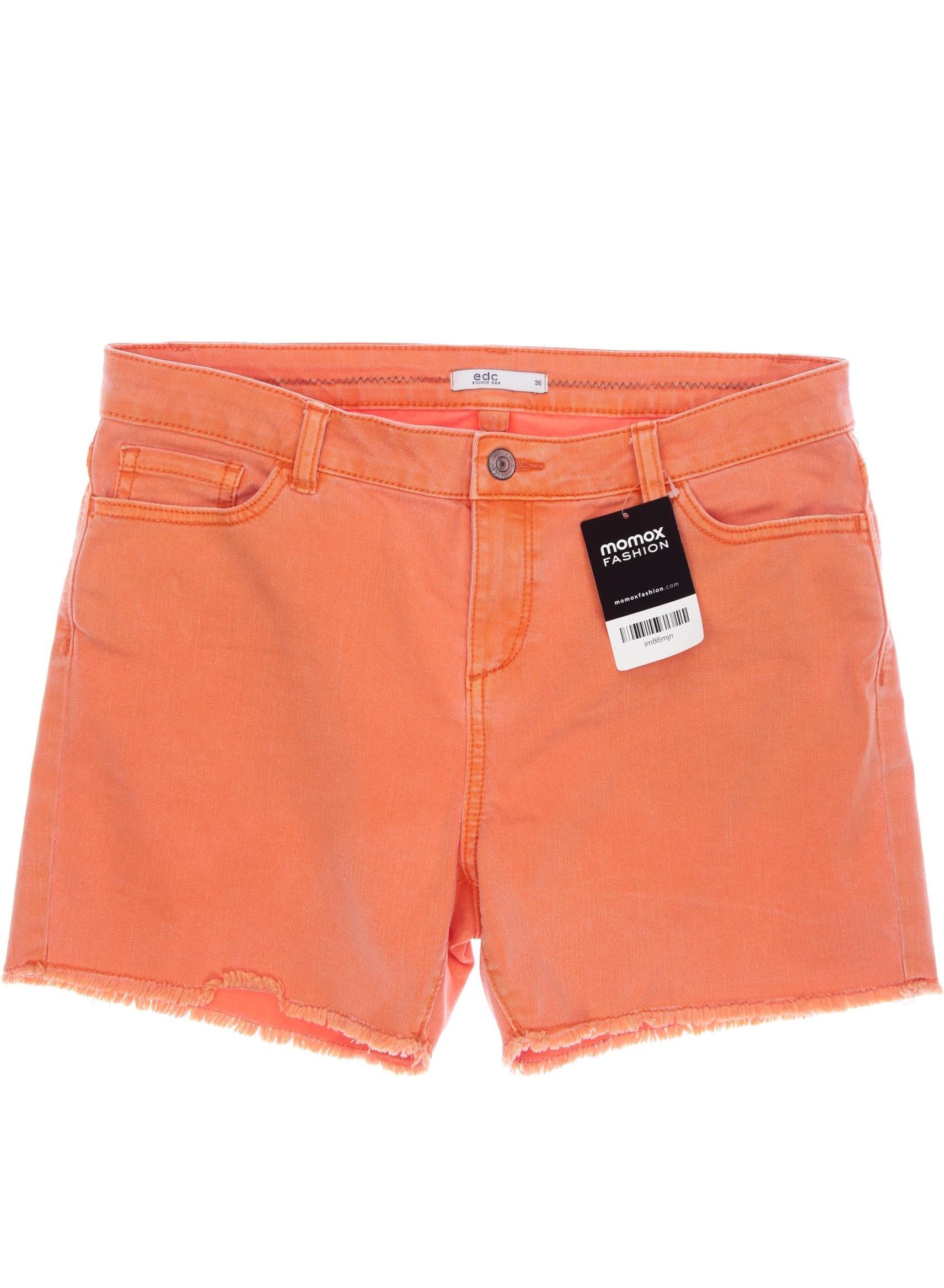 

edc by Esprit Damen Shorts, orange, Gr. 36