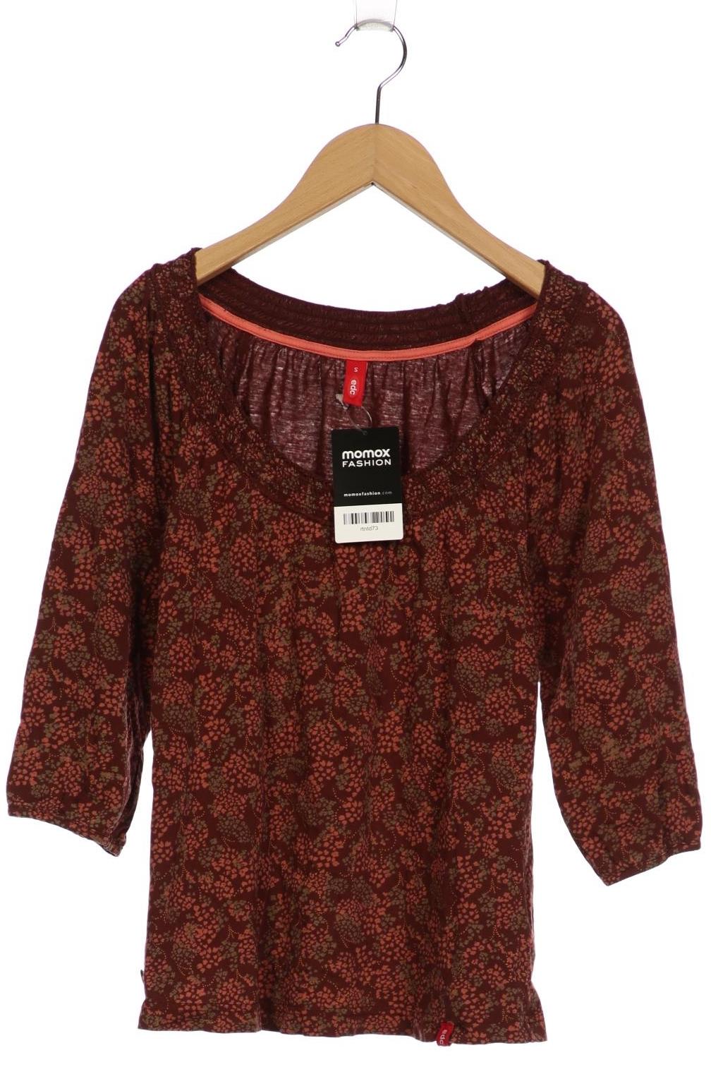 

edc by Esprit Damen Langarmshirt, braun, Gr. 36