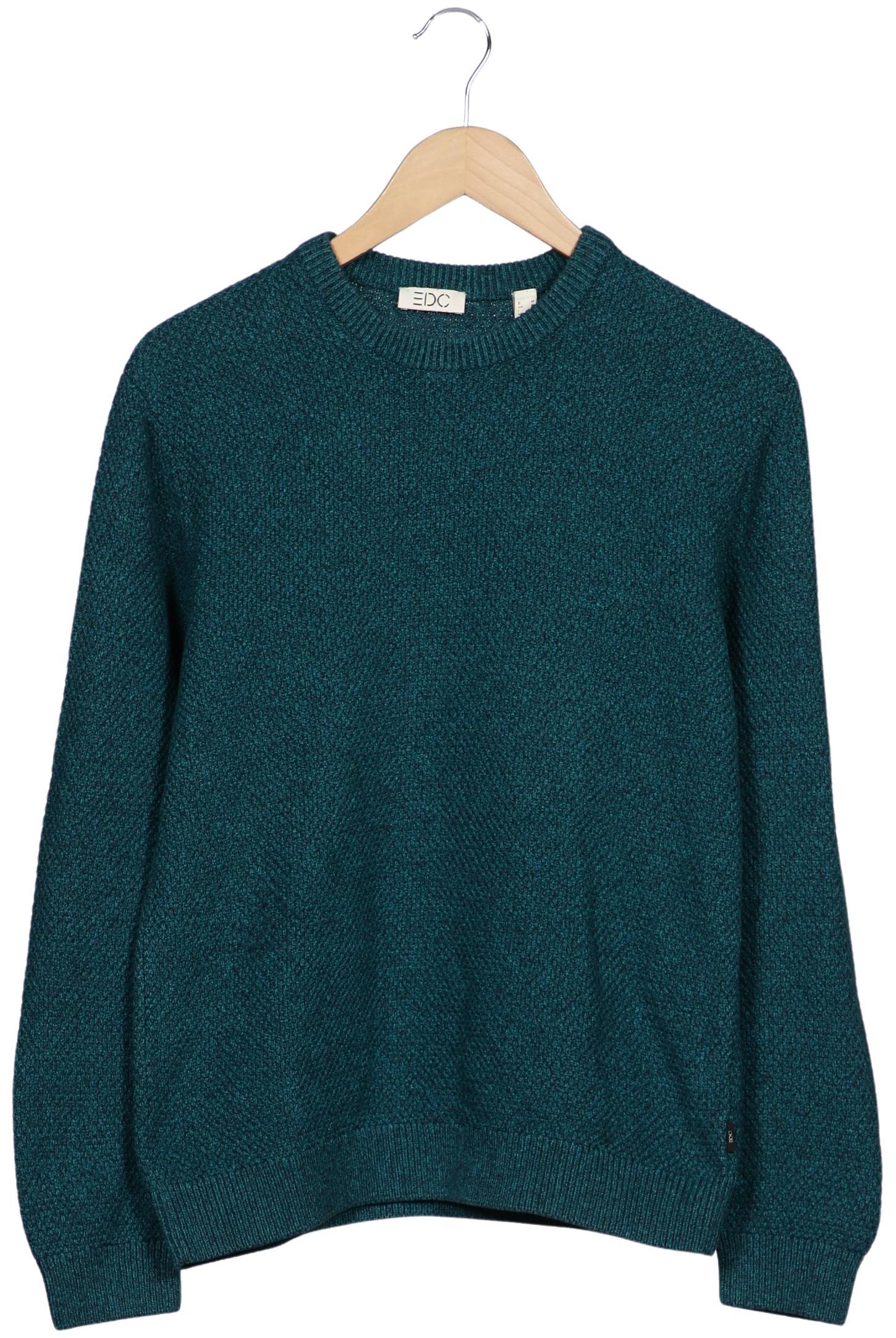 

edc by Esprit Herren Pullover, grün, Gr. 48