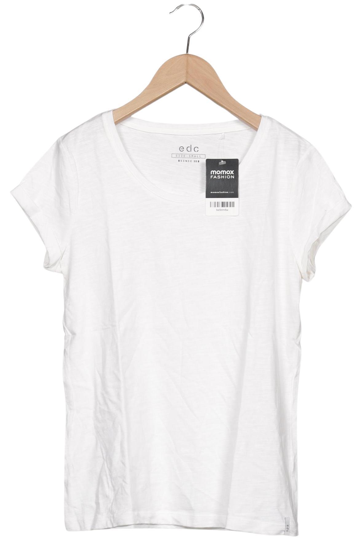 

edc by Esprit Damen T-Shirt, weiß, Gr. 36