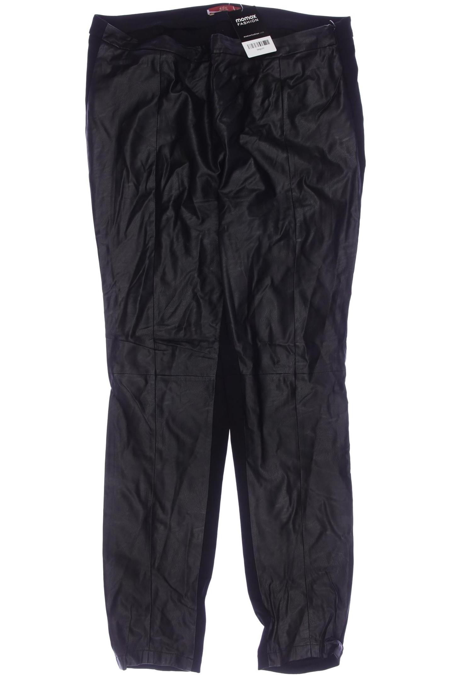 

edc by Esprit Damen Stoffhose, schwarz, Gr. 42