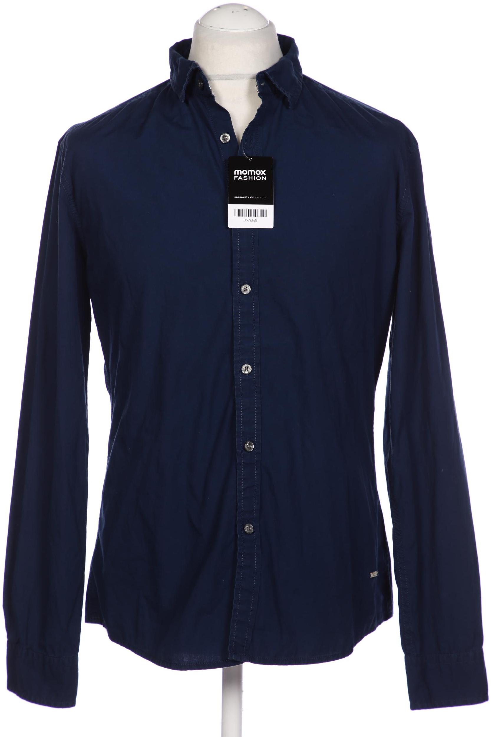 

edc by Esprit Herren Hemd, marineblau, Gr. 52