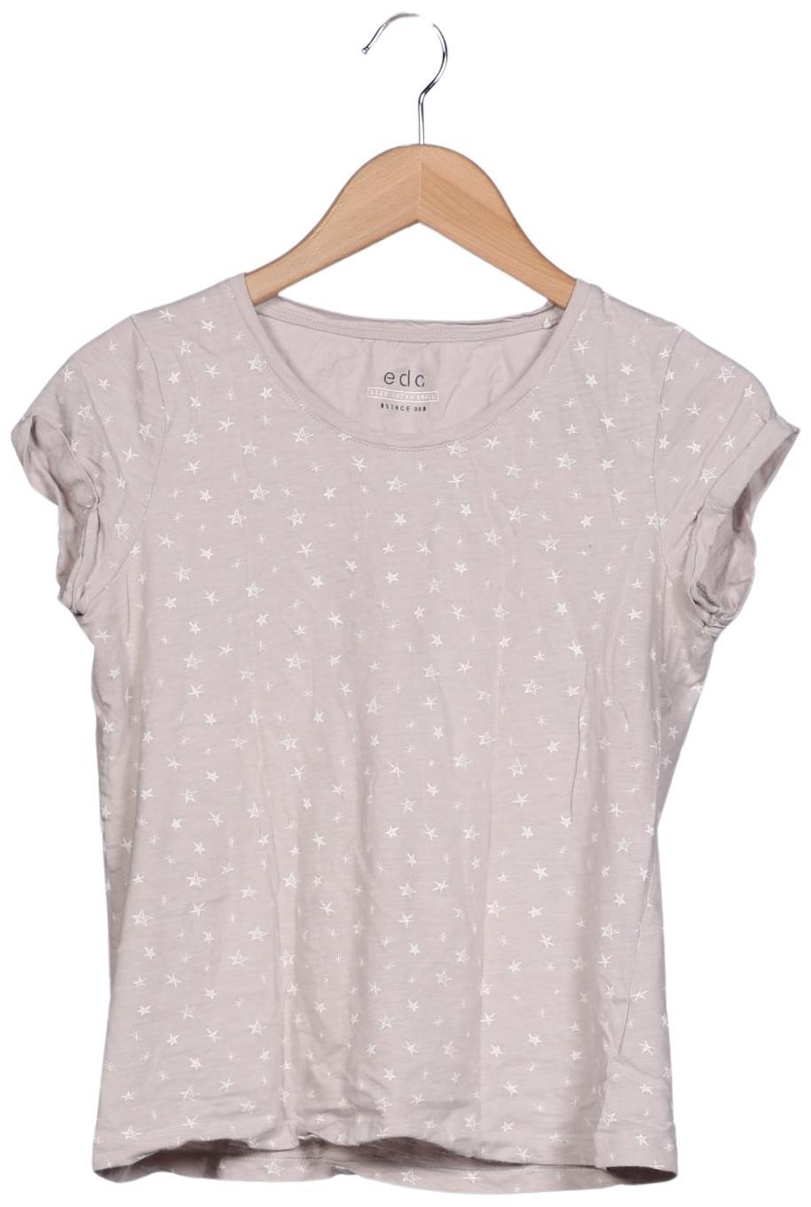 

edc by Esprit Damen T-Shirt, grau, Gr. 34