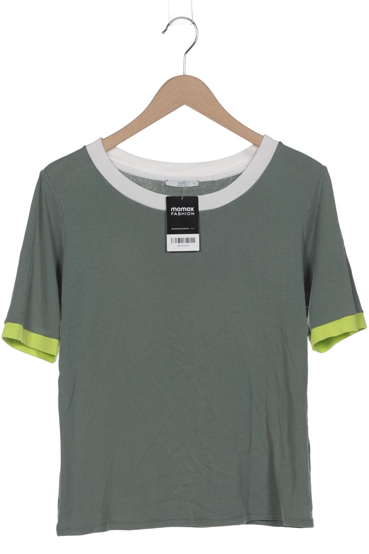 

edc by Esprit Damen T-Shirt, grün, Gr. 44