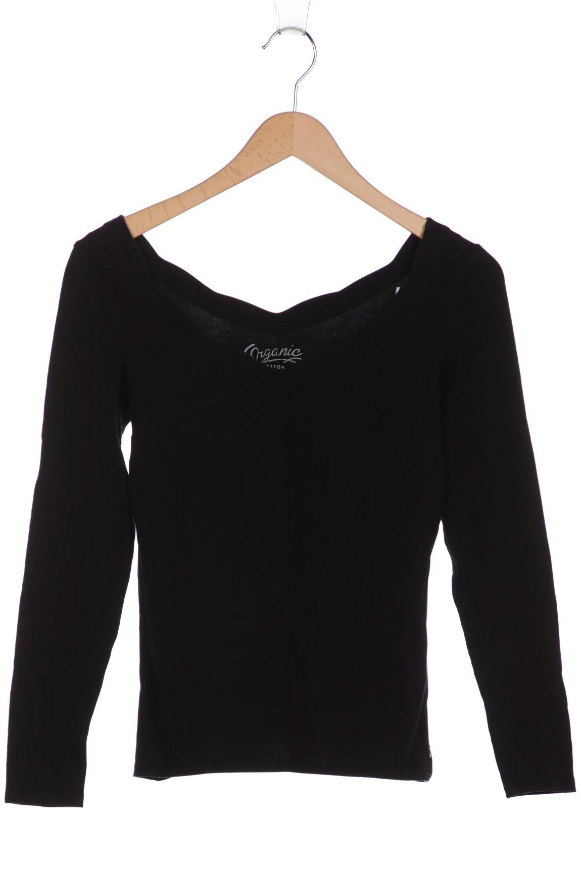 

edc by Esprit Damen Langarmshirt, schwarz, Gr. 36