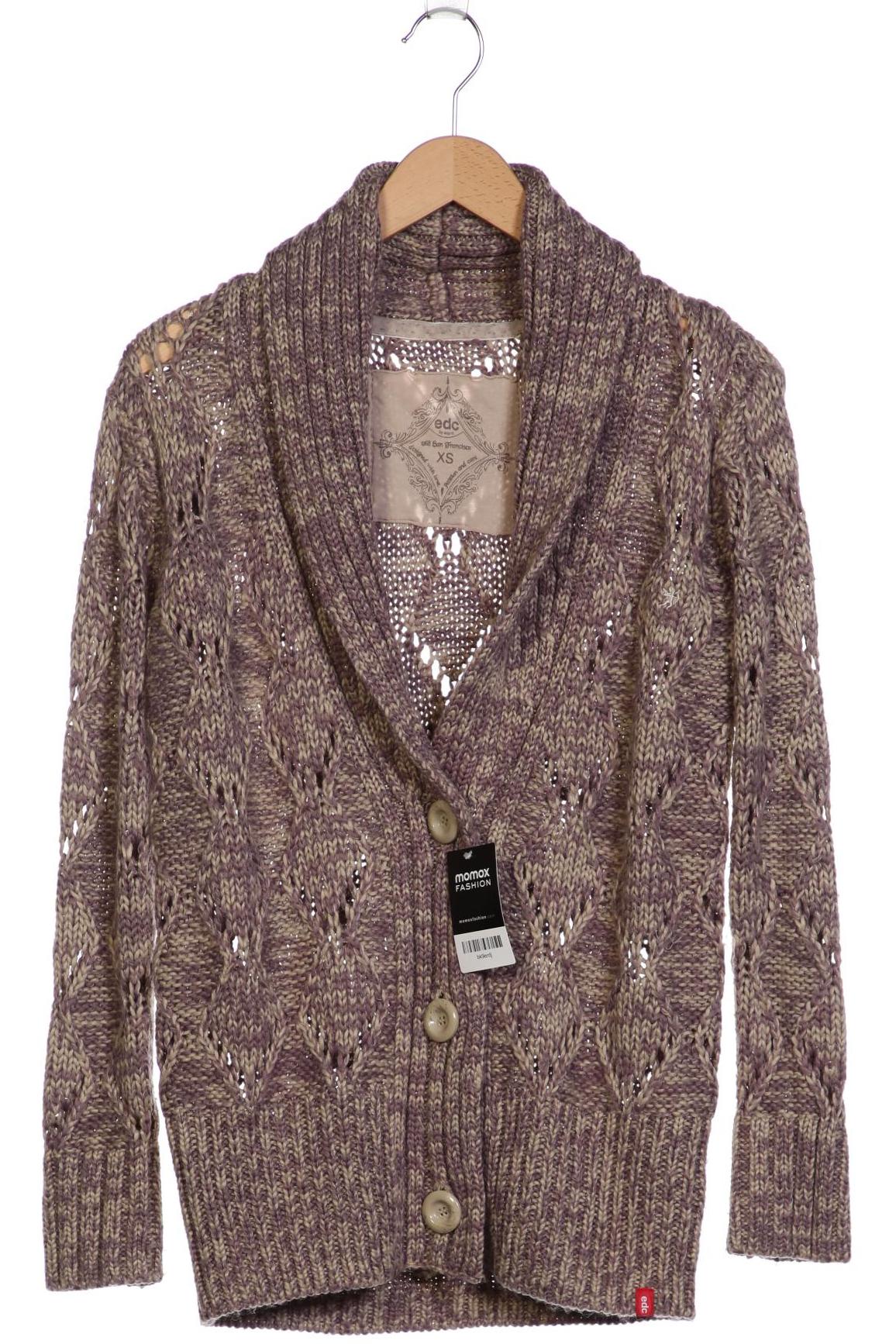 

edc by Esprit Damen Strickjacke, flieder, Gr. 34