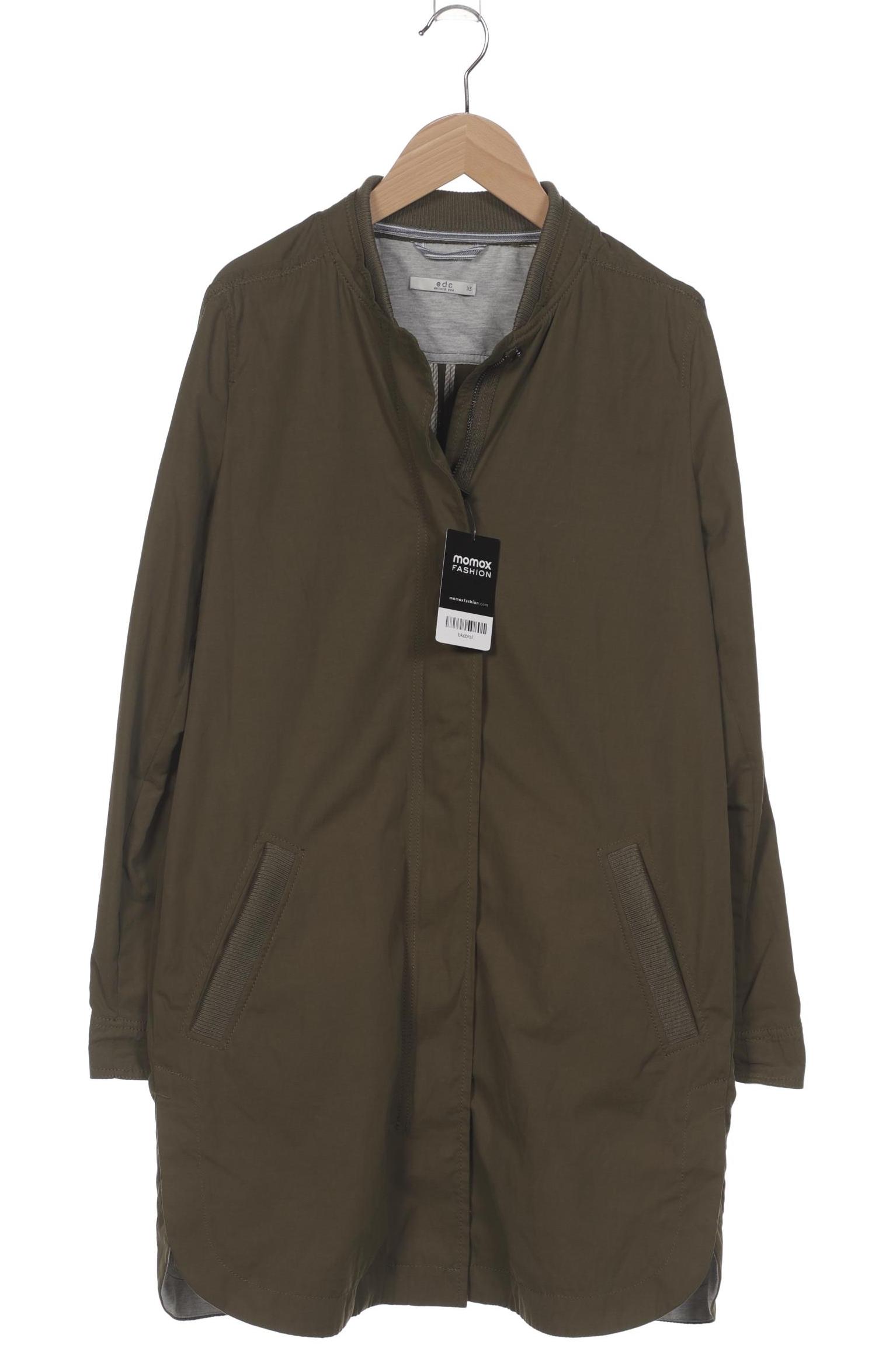 

edc by Esprit Damen Mantel, grün, Gr. 34