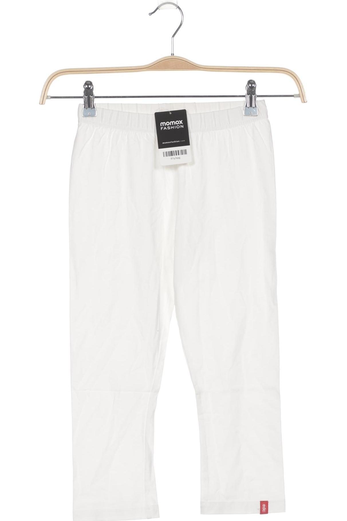 

edc by Esprit Damen Stoffhose, weiß, Gr. 0