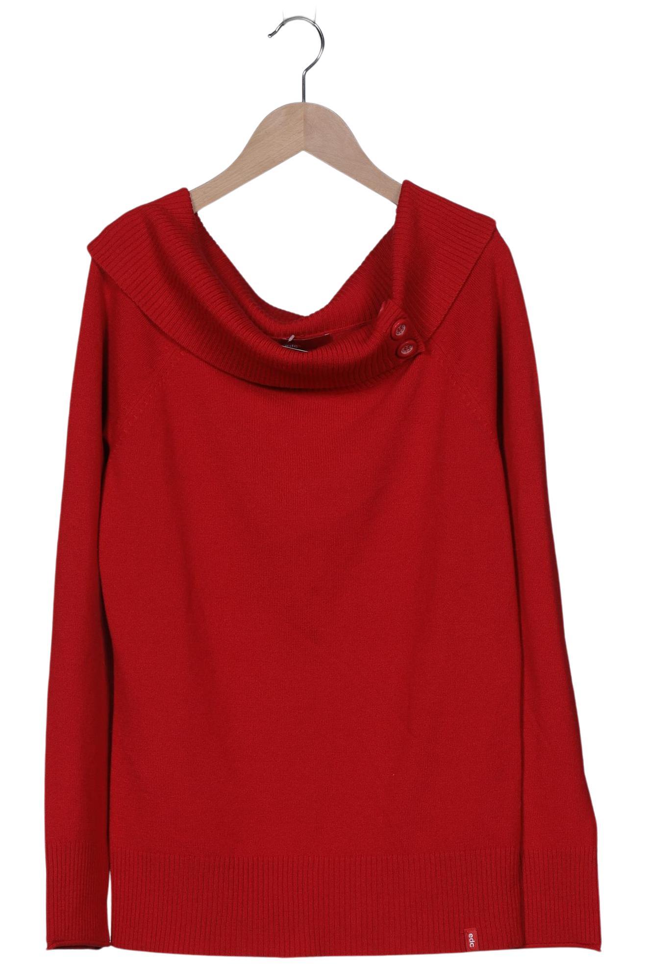 

edc by Esprit Damen Pullover, rot, Gr. 42