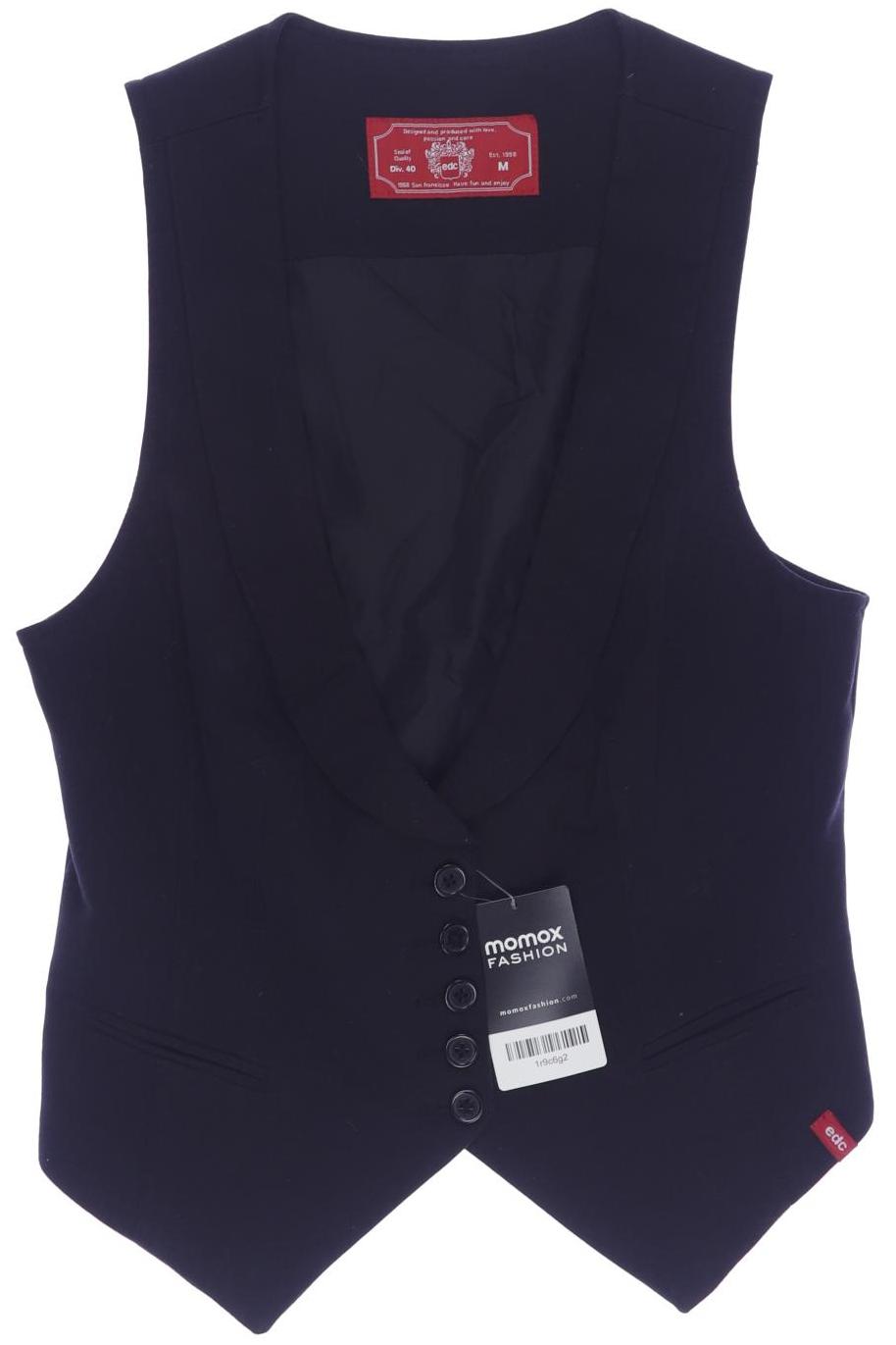 

edc by Esprit Damen Weste, schwarz, Gr. 38