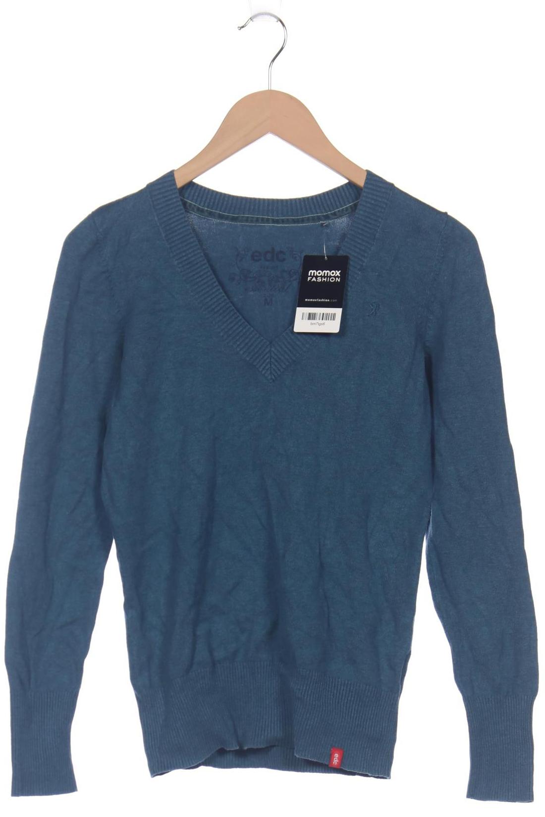

edc by Esprit Damen Pullover, blau, Gr. 38