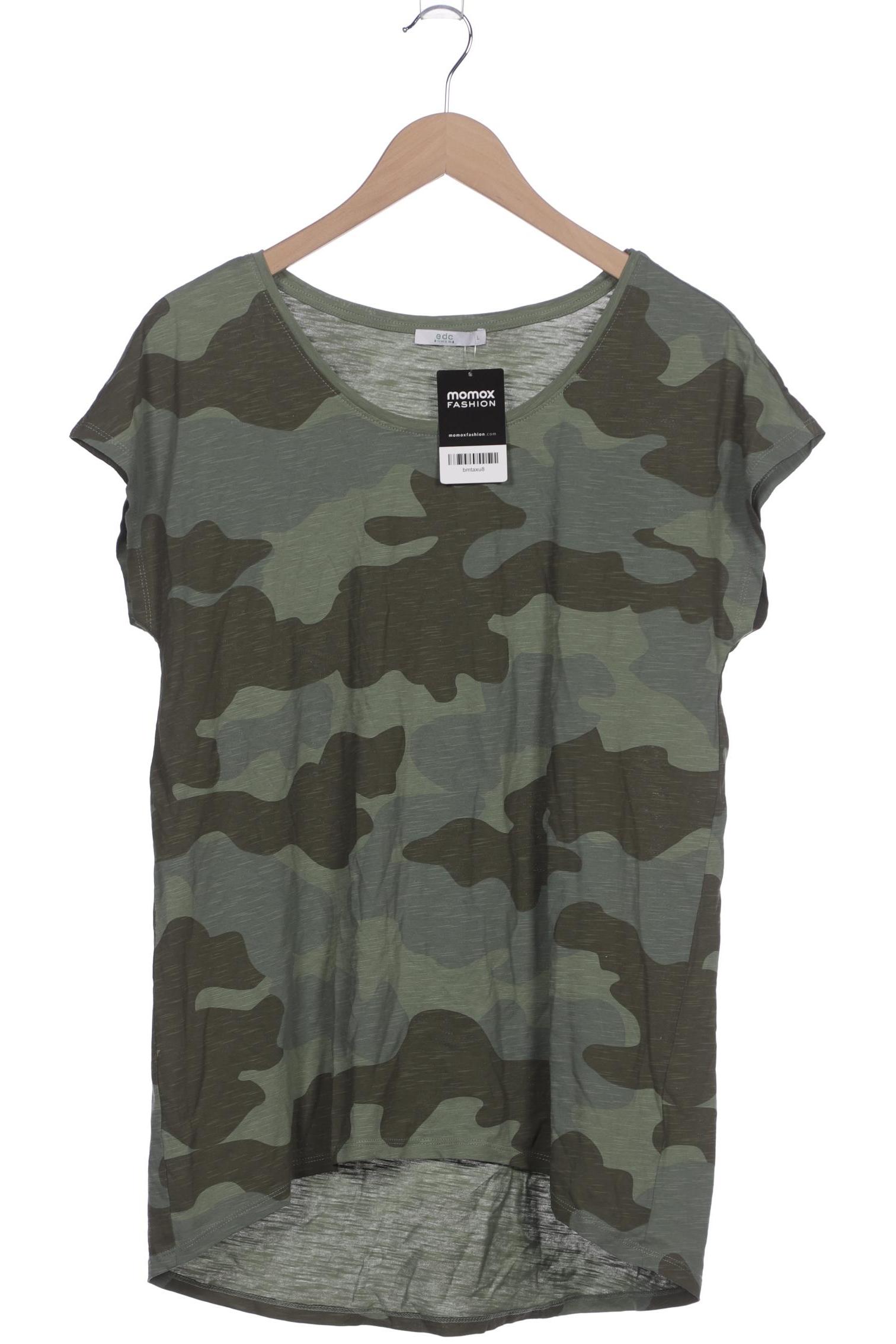 

edc by Esprit Damen T-Shirt, grün, Gr. 42
