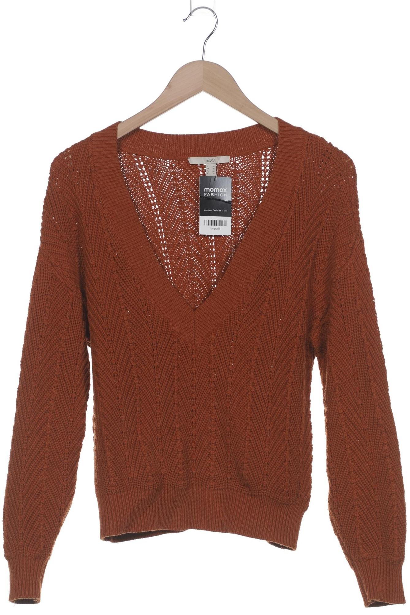 

edc by Esprit Damen Pullover, braun, Gr. 34