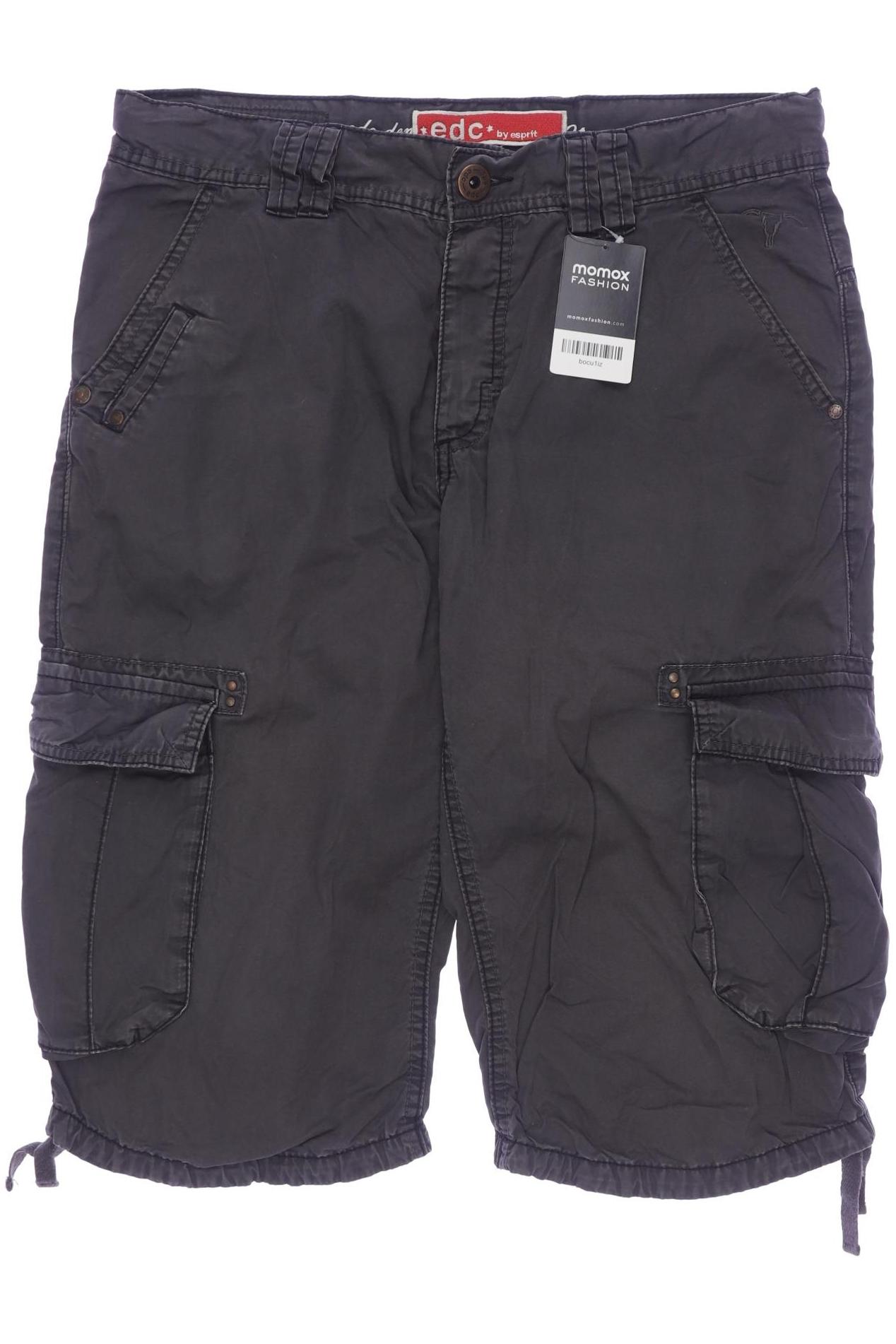 

edc by Esprit Herren Shorts, grau, Gr. 32