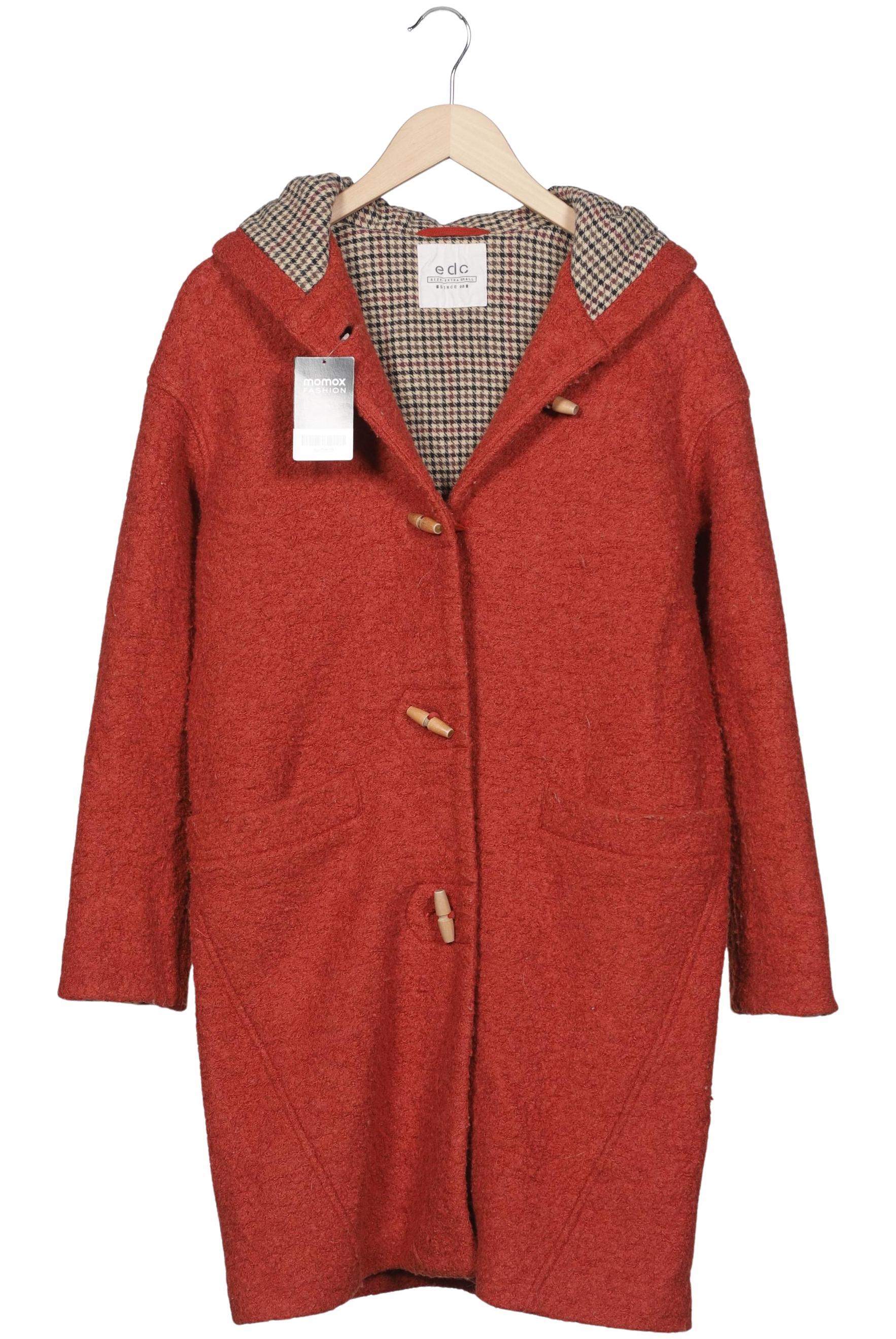 

edc by Esprit Damen Mantel, rot, Gr. 34