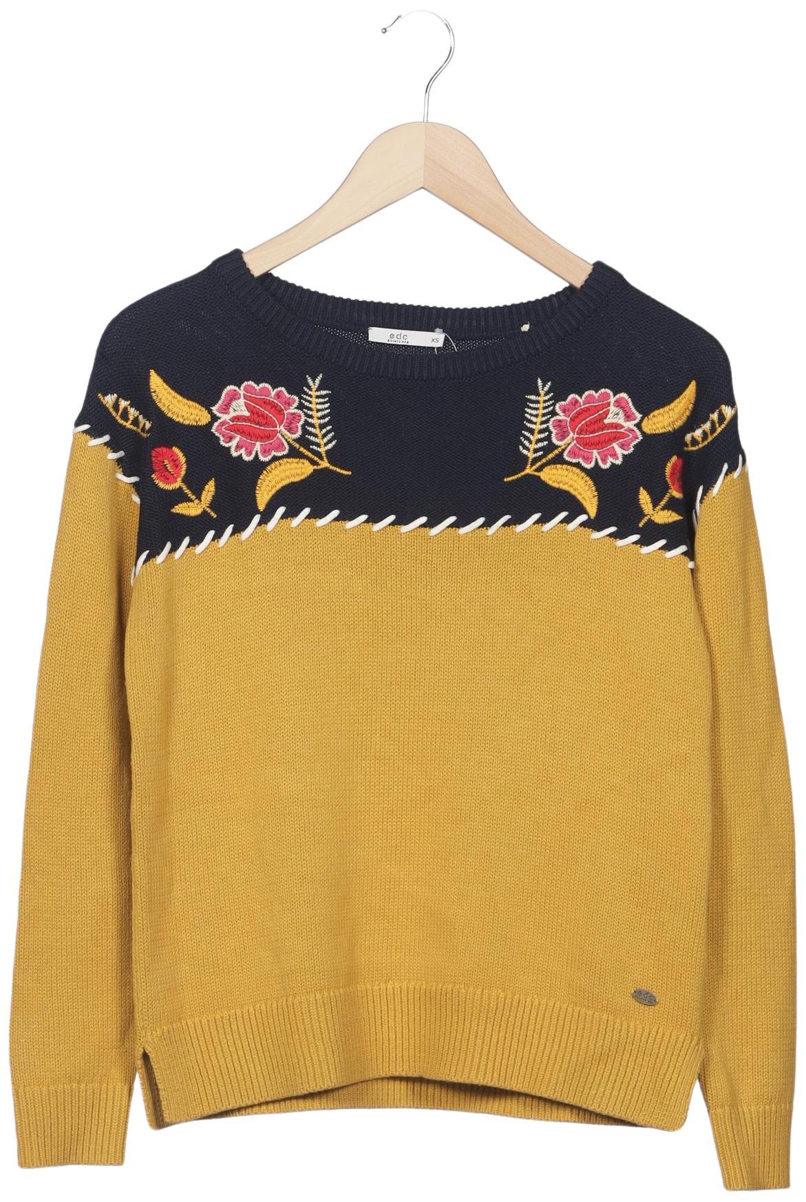 

edc by Esprit Damen Pullover, mehrfarbig, Gr. 34