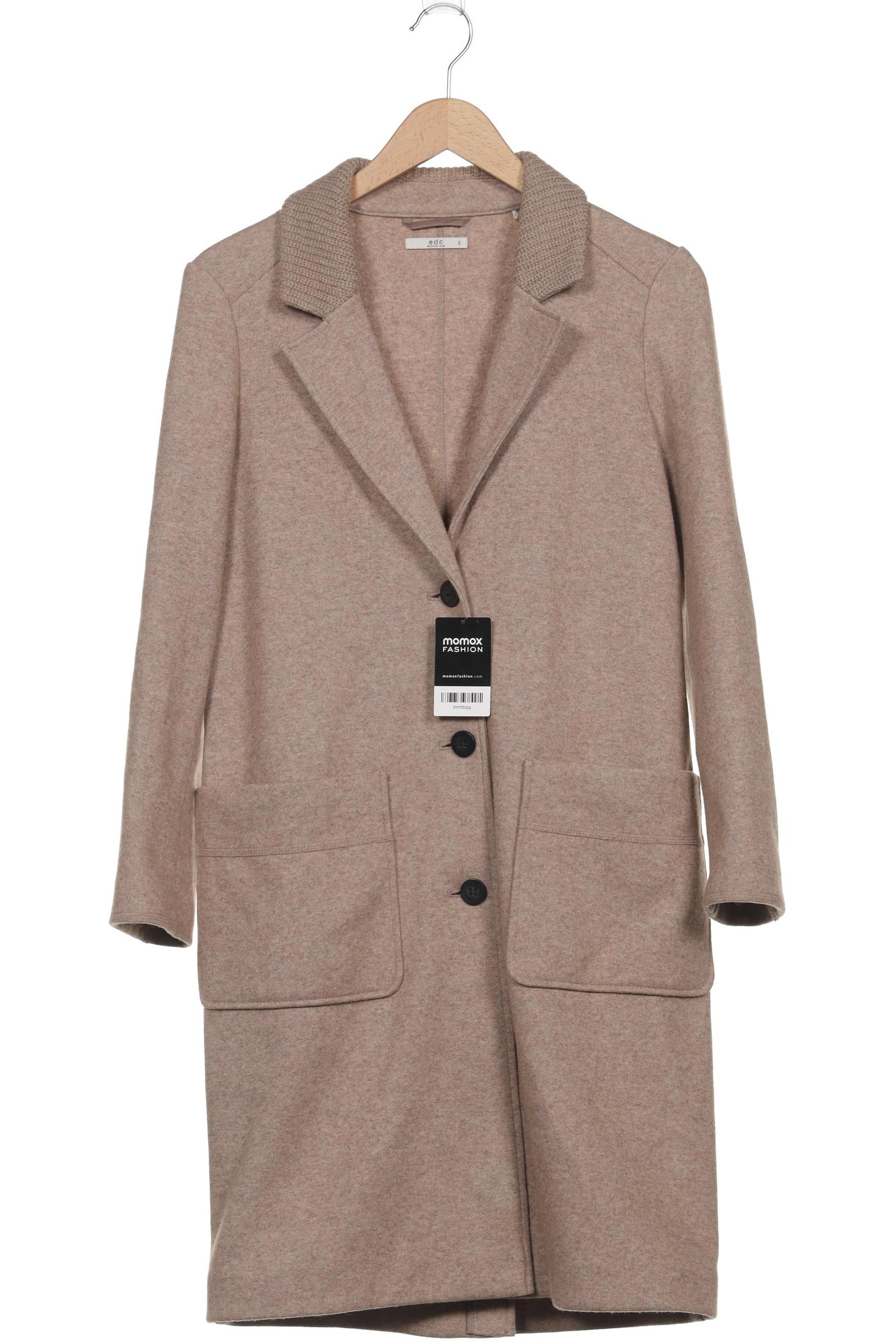 

edc by Esprit Damen Mantel, beige, Gr. 36