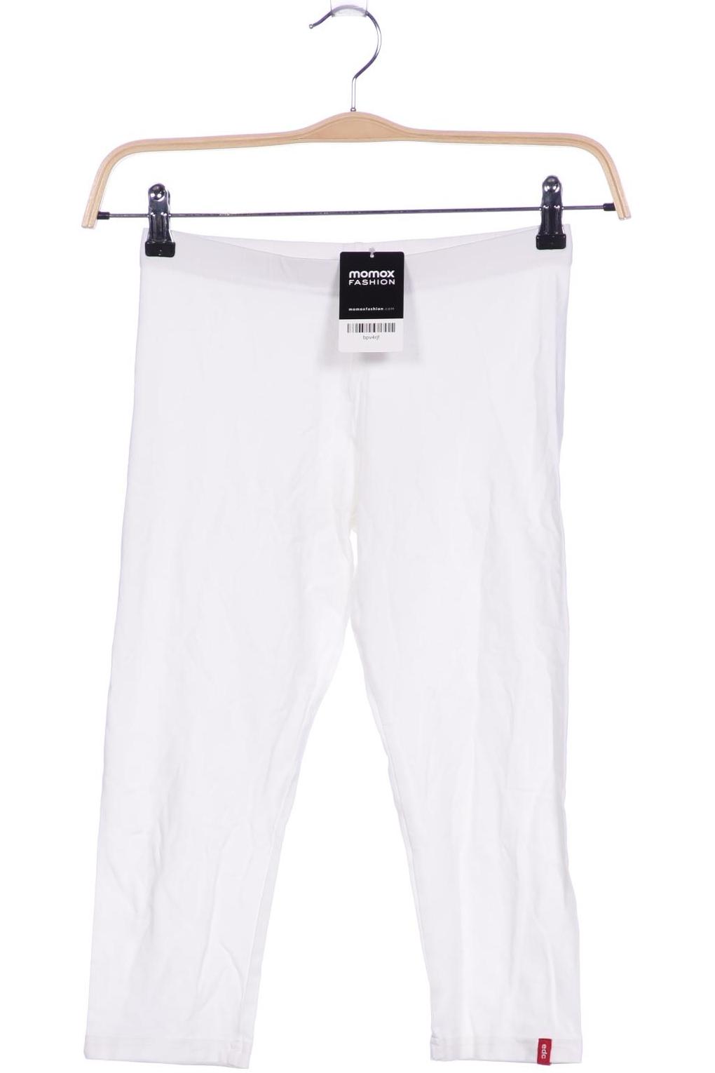 

edc by Esprit Damen Stoffhose, weiß, Gr. 0