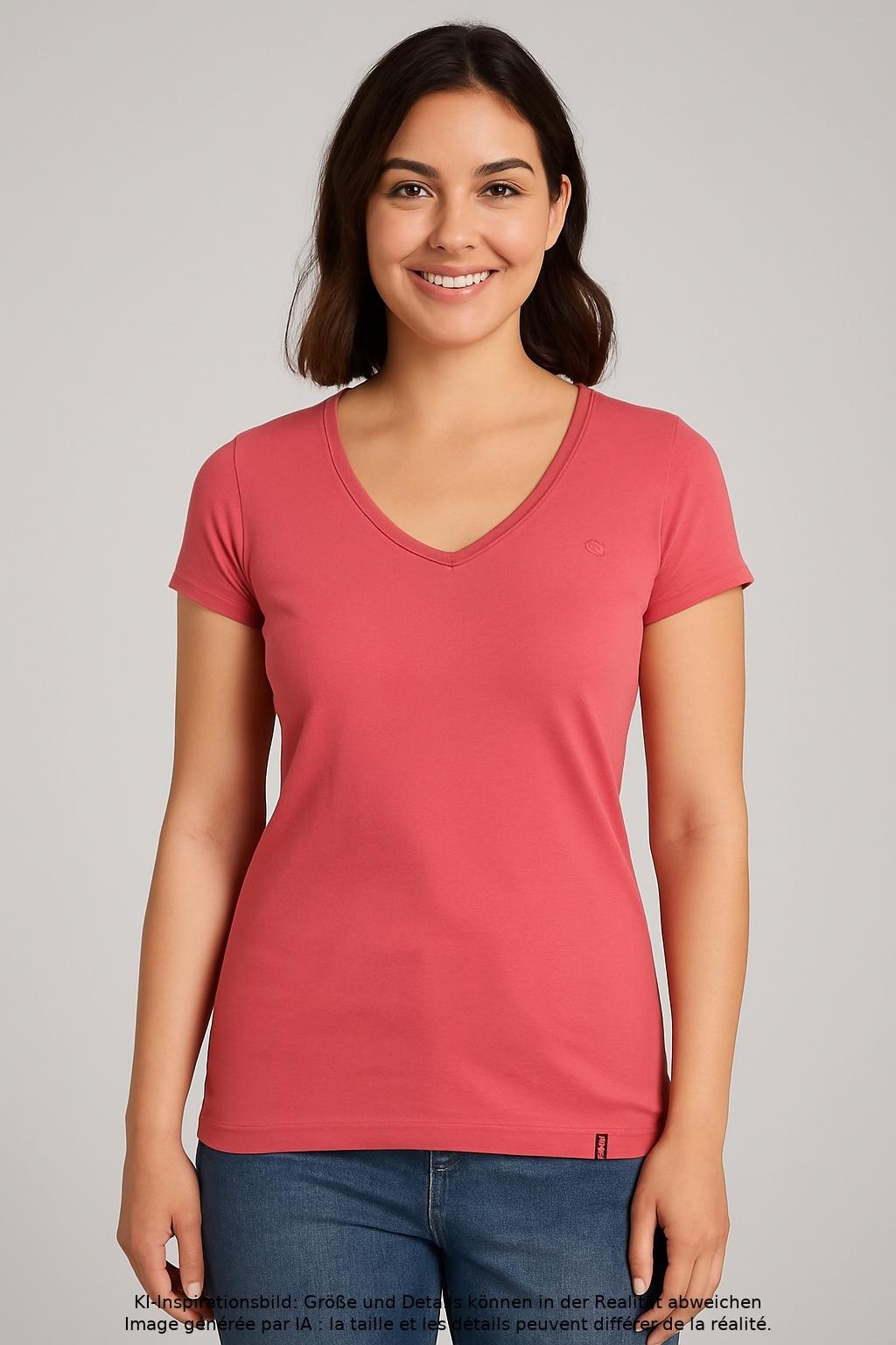 

edc by Esprit Damen T-Shirt, pink, Gr. 42