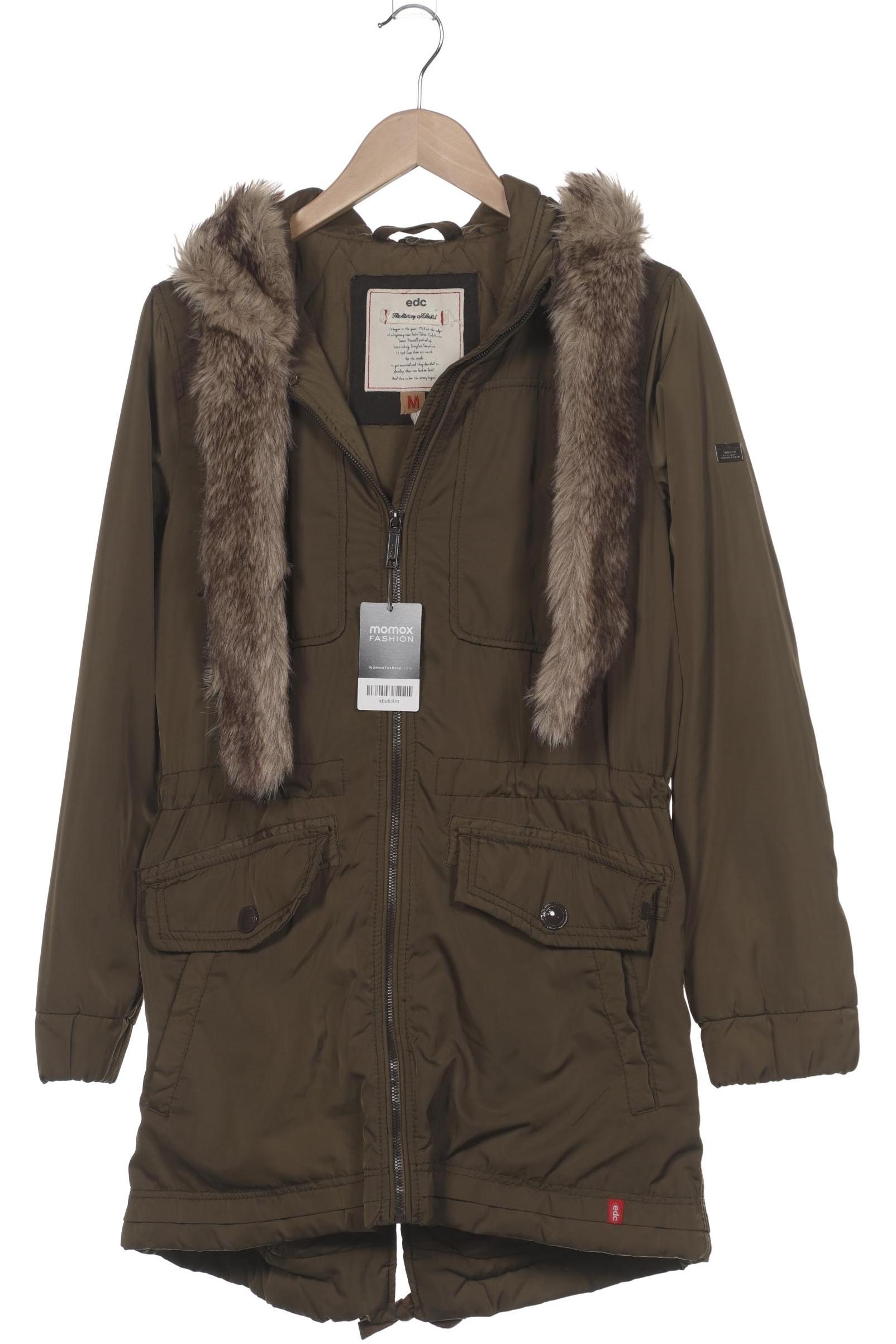 

edc by Esprit Damen Mantel, grün, Gr. 38