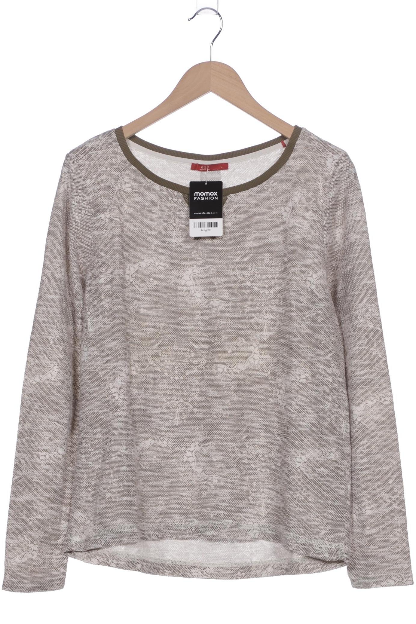 

edc by Esprit Damen Langarmshirt, grün, Gr. 42