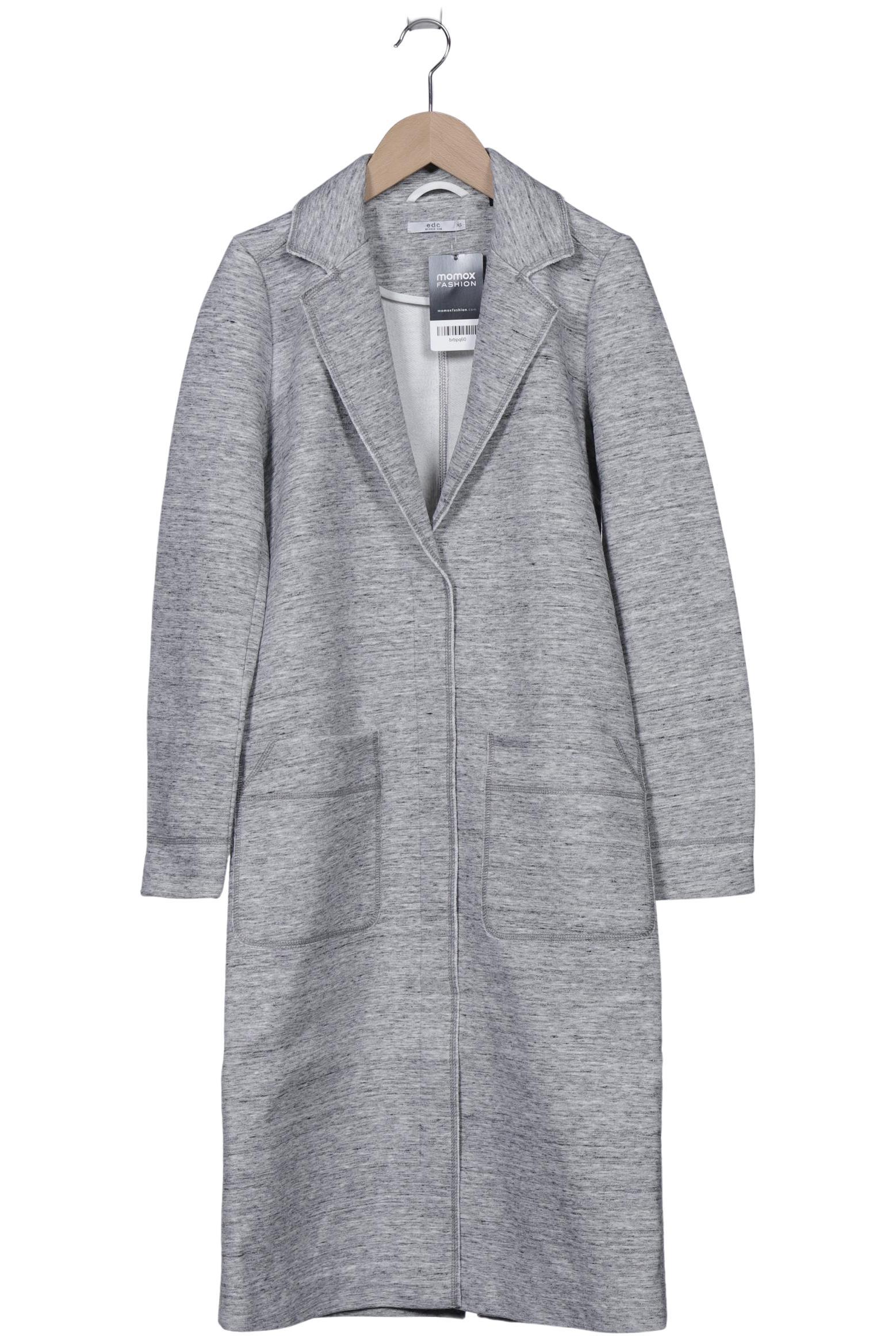 

edc by Esprit Damen Mantel, grau, Gr. 34