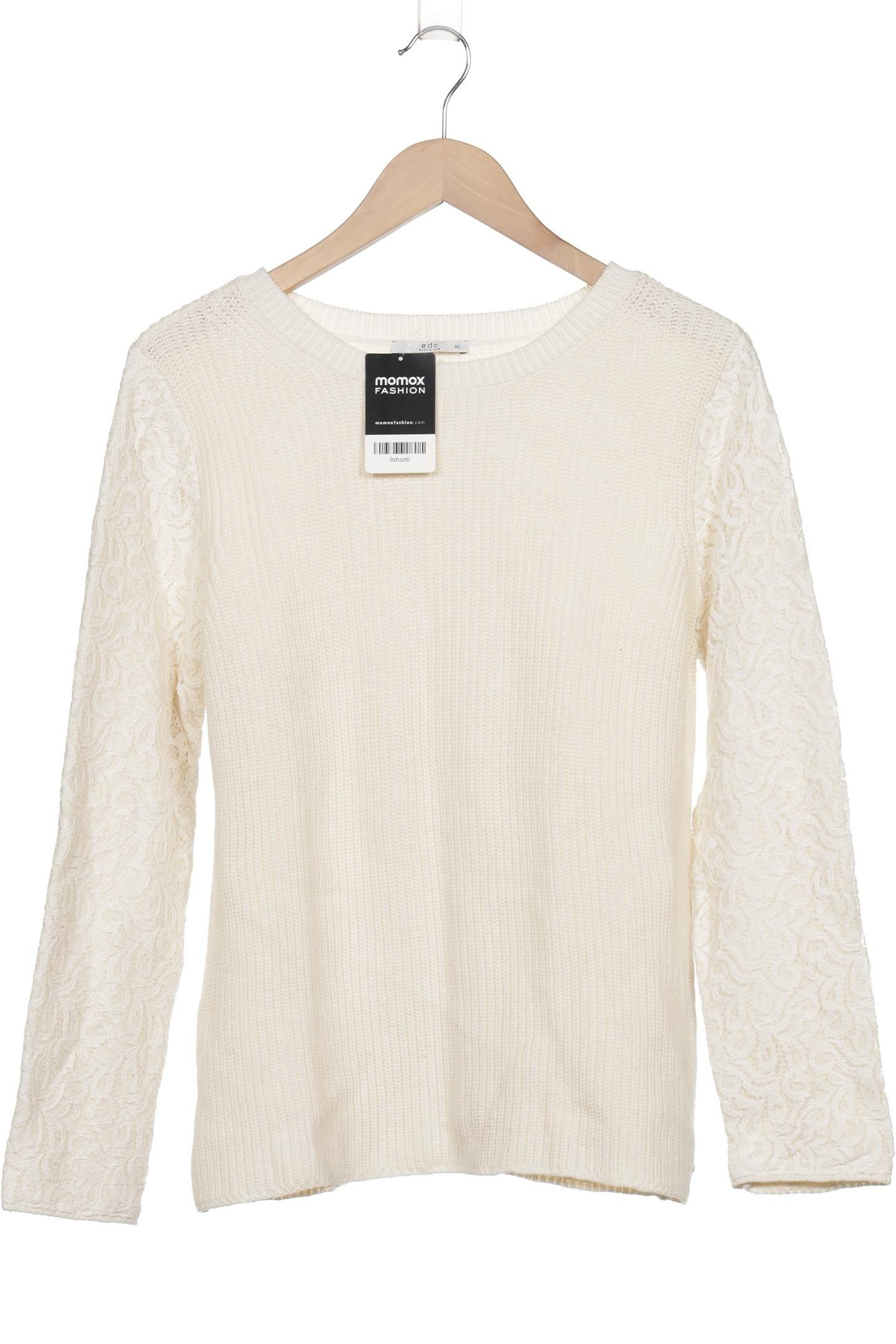 

edc by Esprit Damen Pullover, cremeweiß, Gr. 44